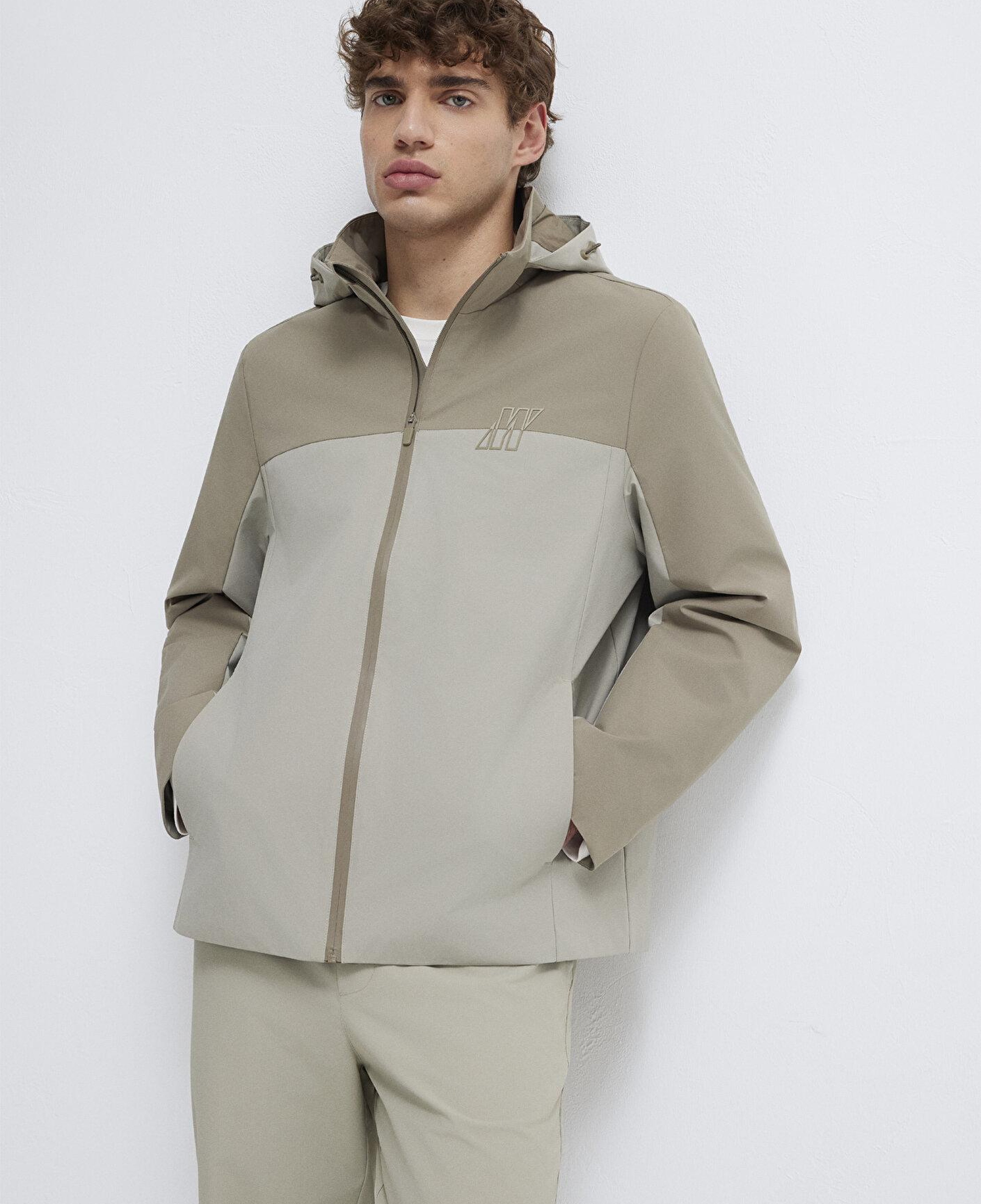 Mavi Su İtici Kapüşonlu Haki Ceket Loose Fit / Bol Rahat Kesim 0110792-70154