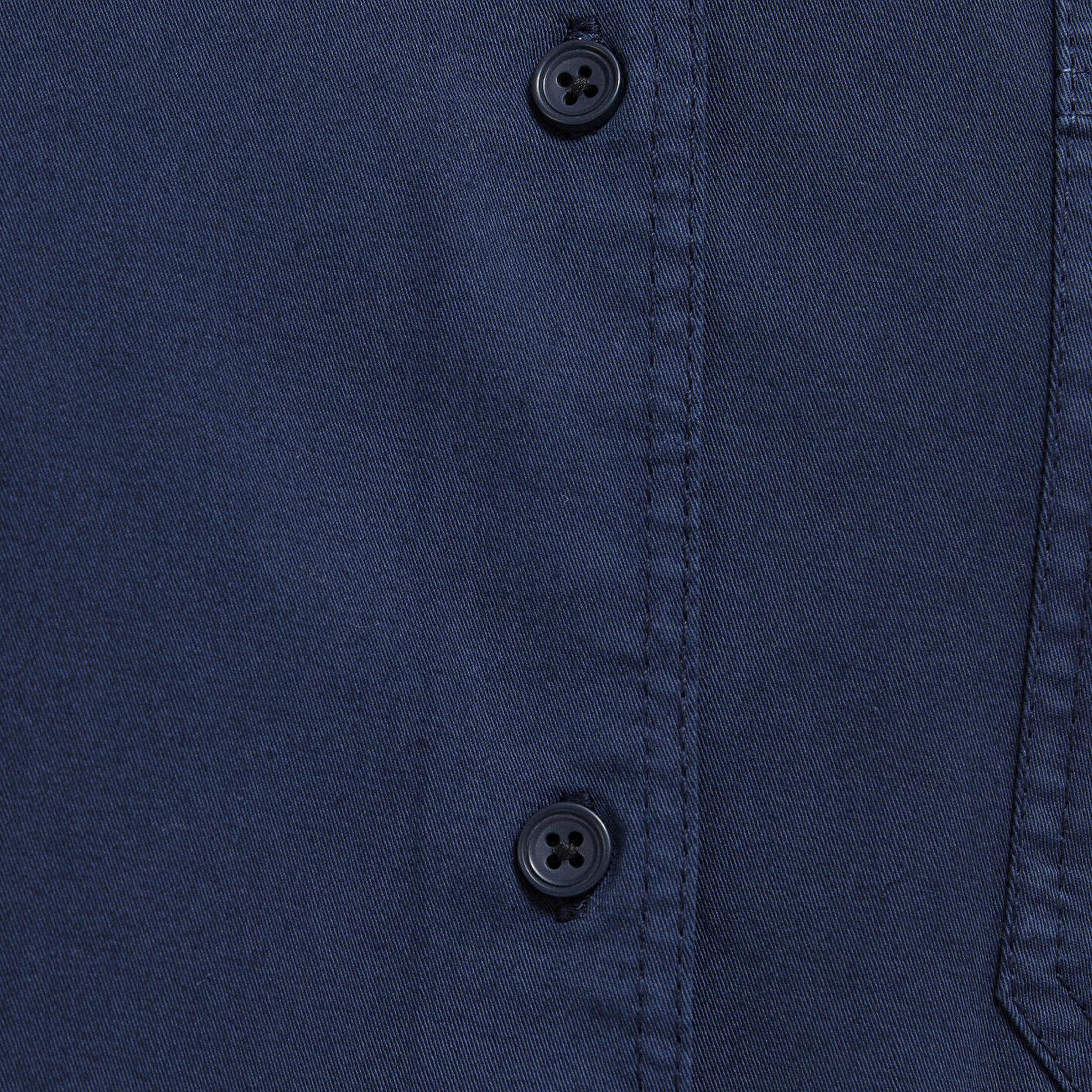 Mavi Cepli Lacivert Gömlek Loose Fit / Bol Rahat Kesim 1211385-70497