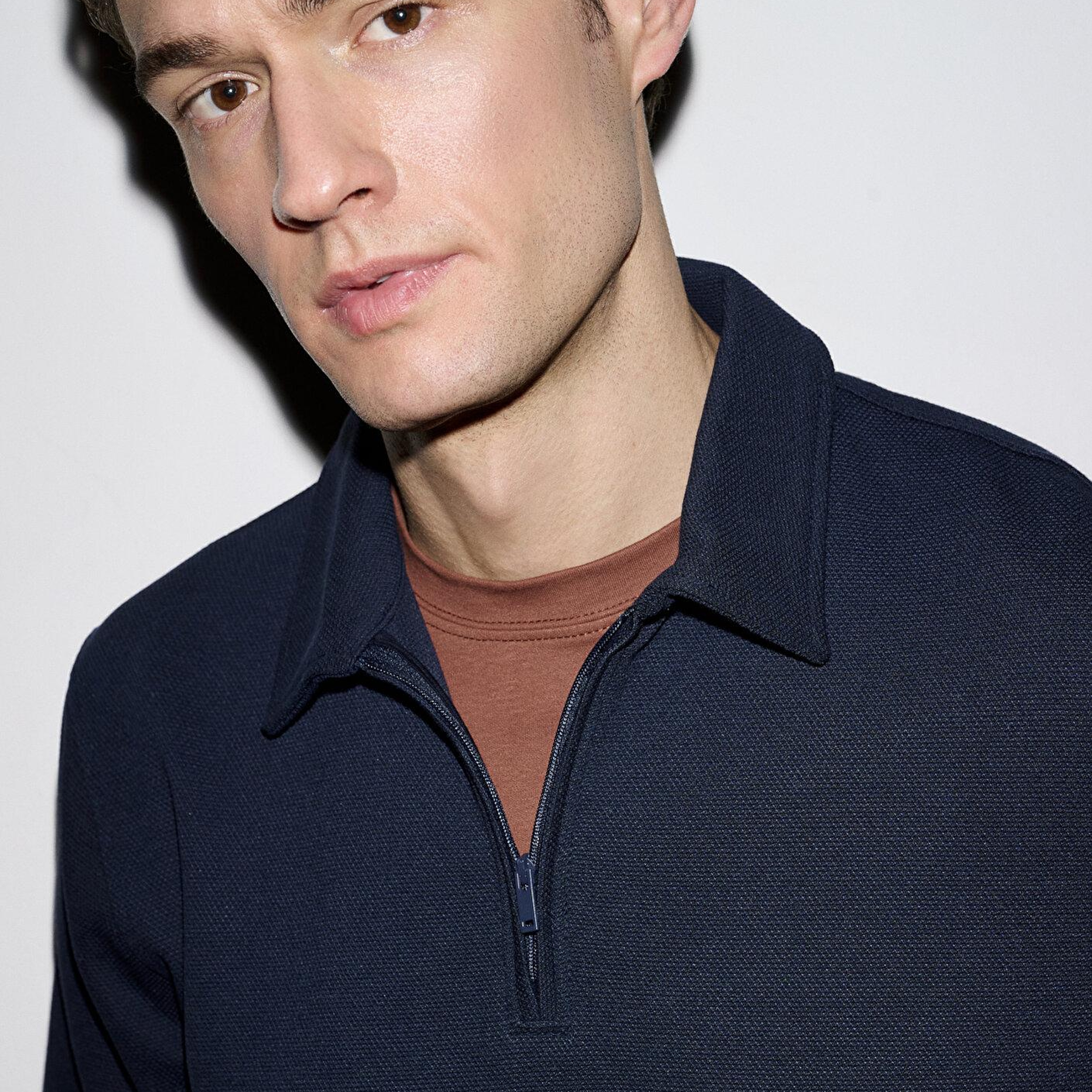 Mavi Esnek Lacivert Travel Polo Sweatshirt 0S10561-70497