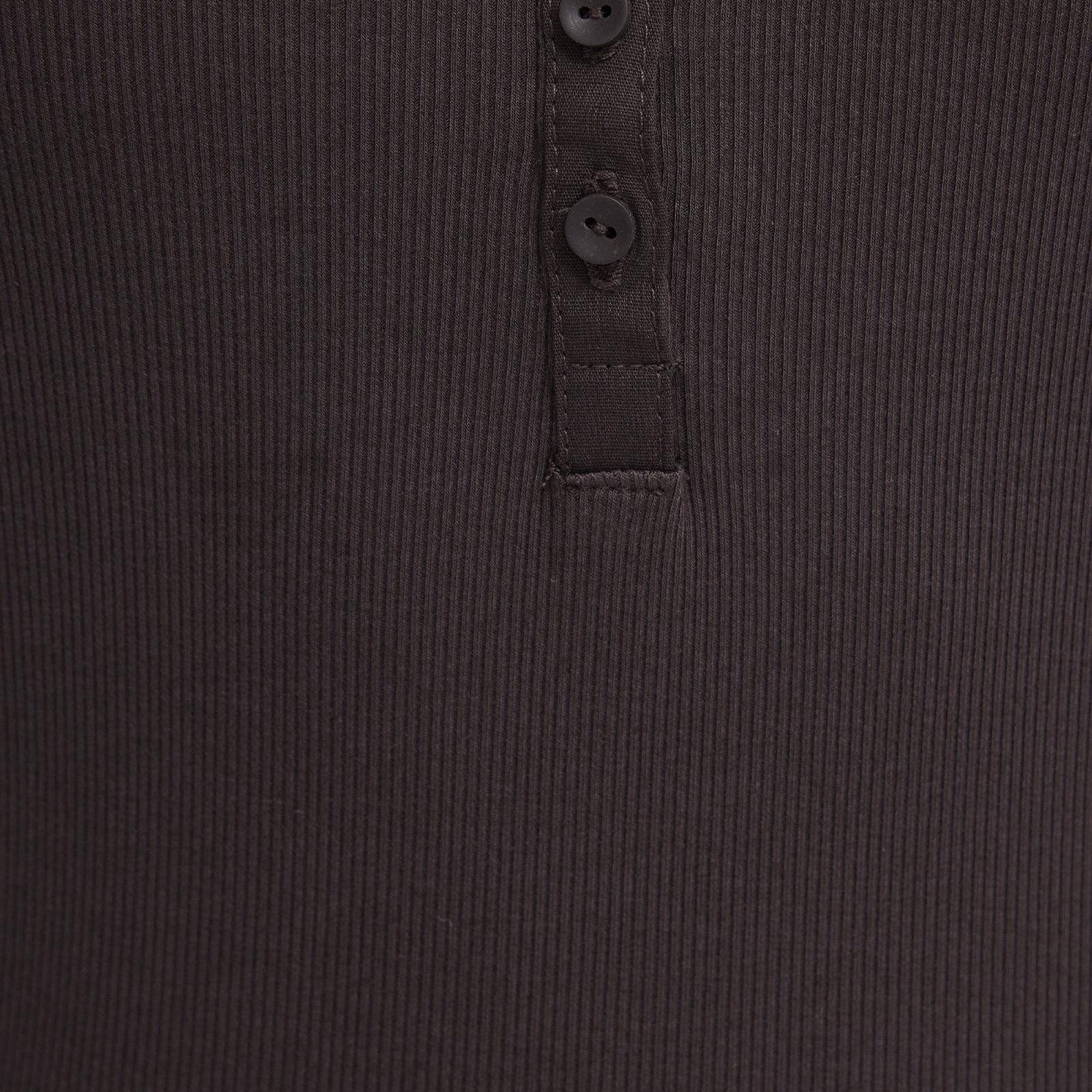 Mavi Uzun Kollu Kahverengi Tişört Fitted / Vücuda Oturan Kesim 1613843-70240