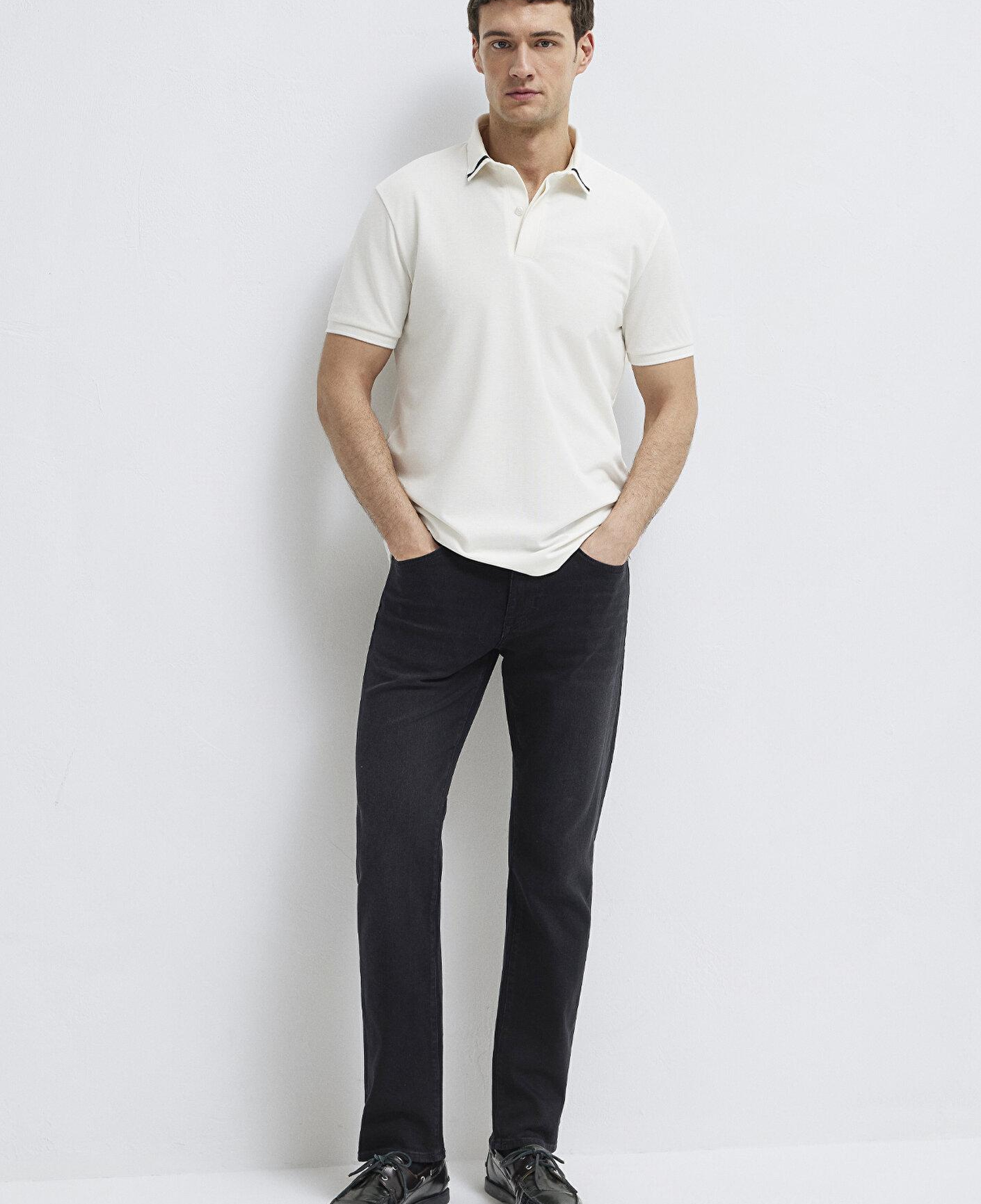 Mavi Soft-Premium Ekru Polo Tişört Regular Fit / Normal Kesim 0613358-70057