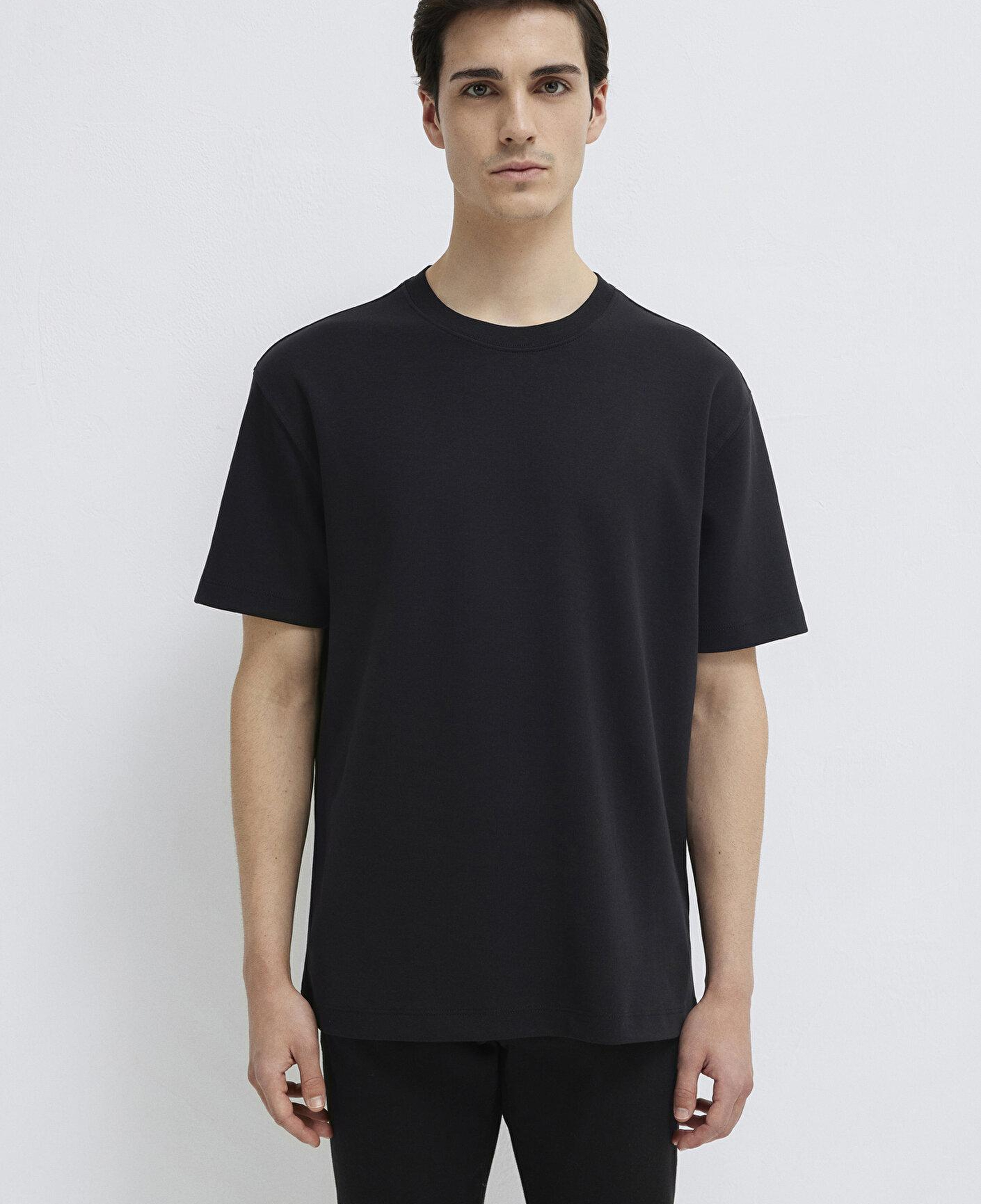 Mavi Mavi Black Siyah Basic Tişört Loose Fit / Bol Rahat Kesim 0612731-900