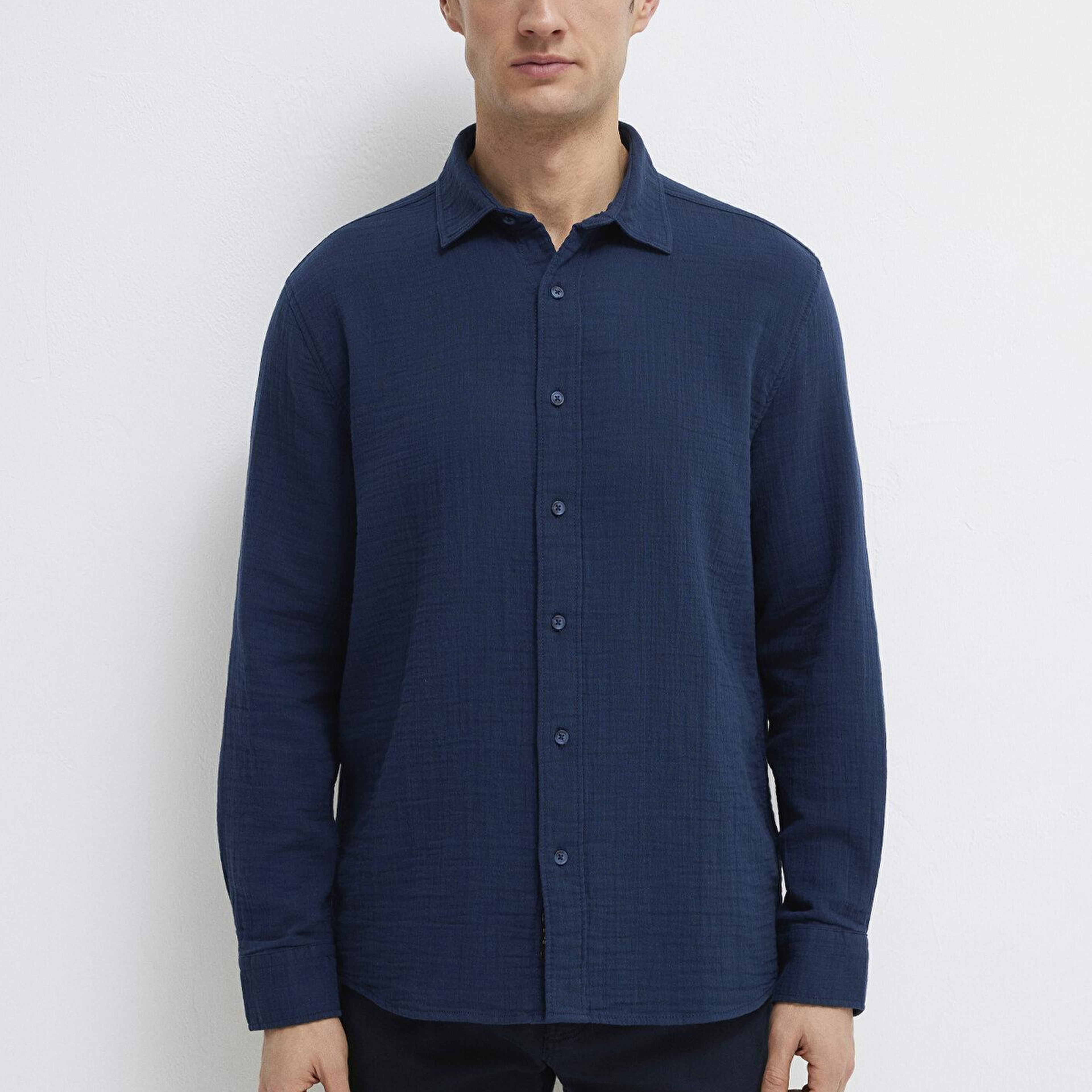Mavi Lacivert Gömlek Regular Fit / Normal Kesim 0211518-80872