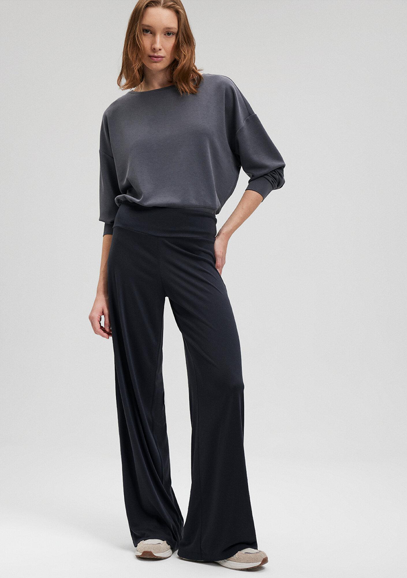 Mavi Sporty Lux Siyah (TENCEL™) Modal Karışımlı Eşofman Altı 1010795-900
