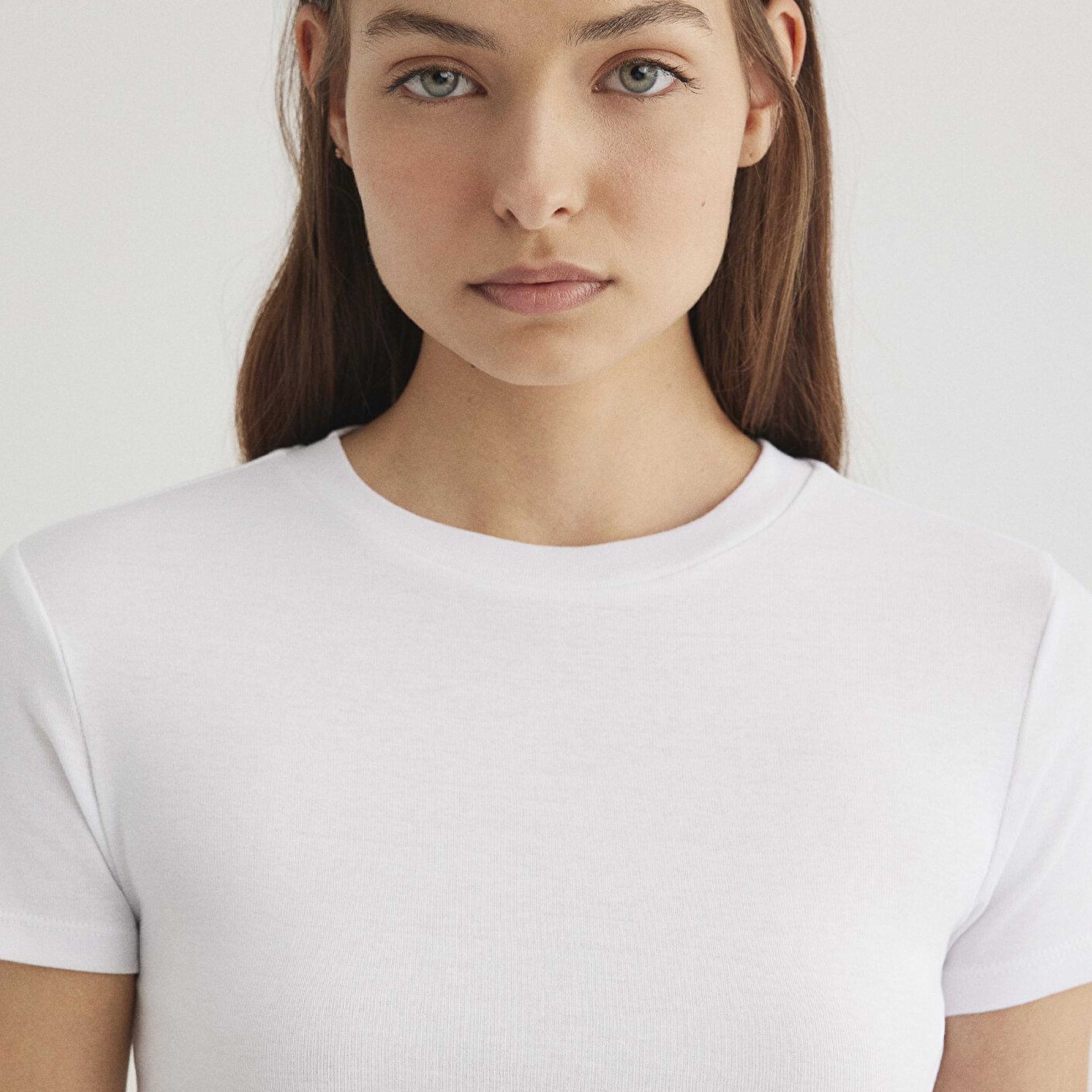 Mavi 2li Kadın Crop Basic Tişört Crop / Kısa Kesim 1613028-900