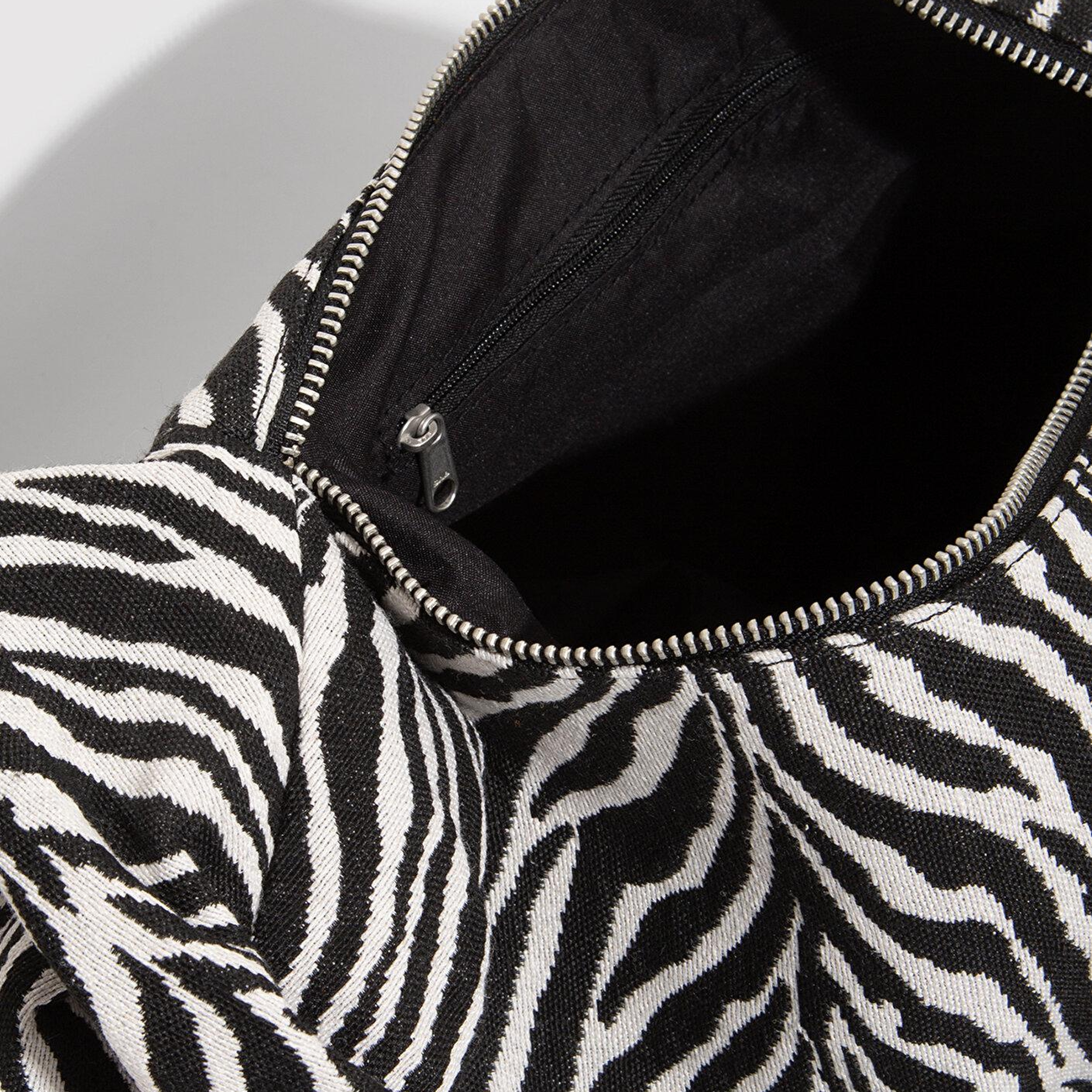 Mavi Zebra Desenli  Omuz Çantası 1913508-20933