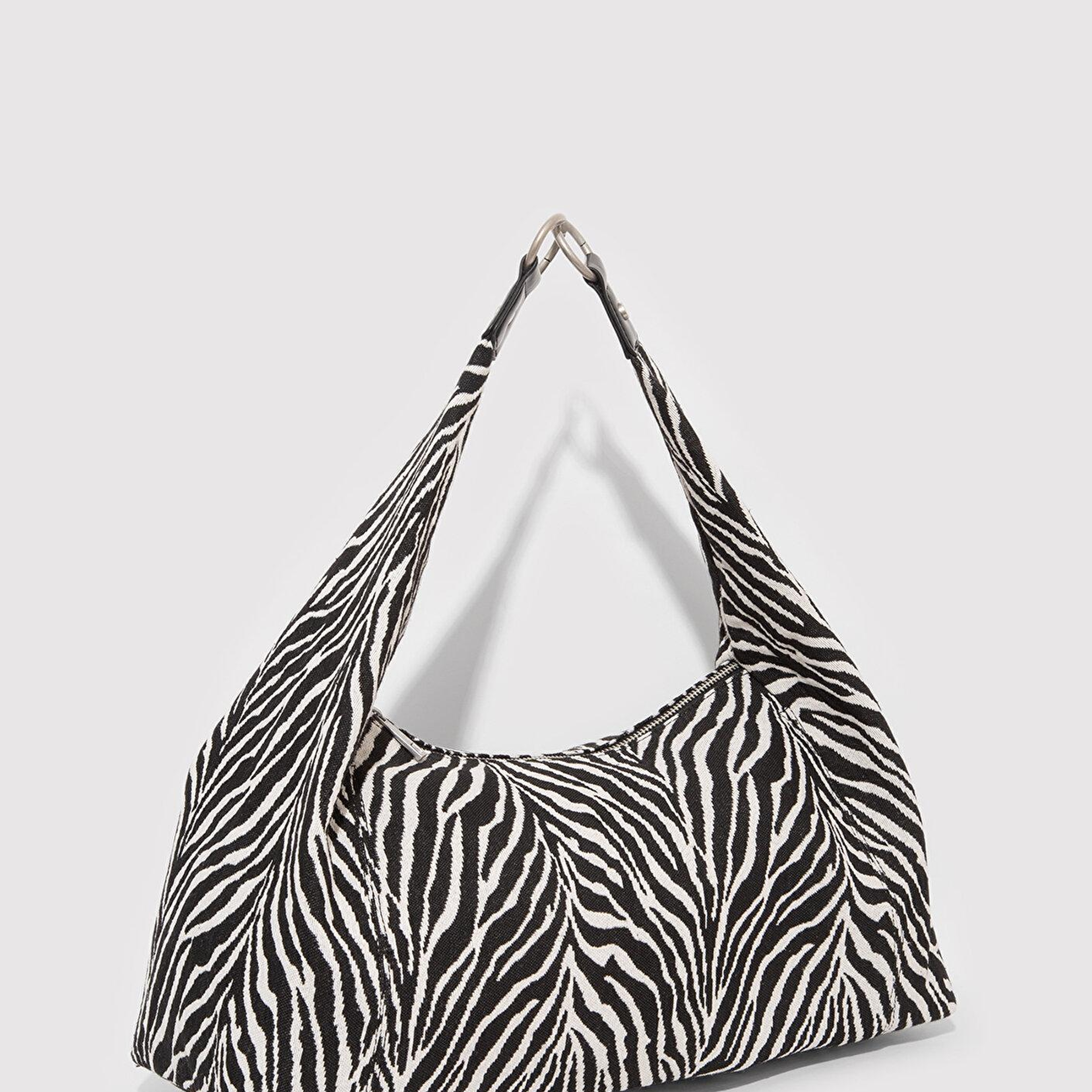 Mavi Zebra Desenli  Omuz Çantası 1913508-20933