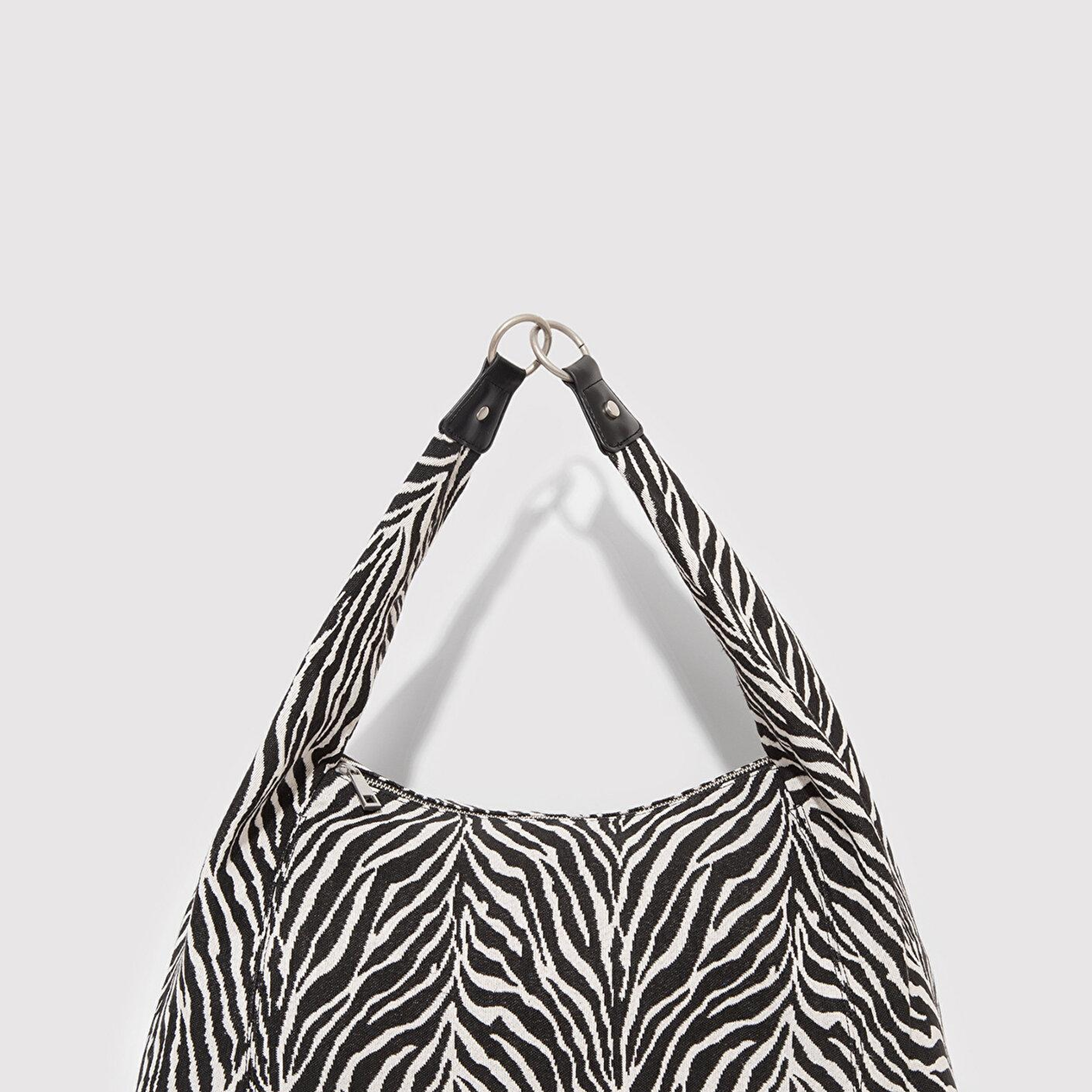 Mavi Zebra Desenli  Omuz Çantası 1913508-20933