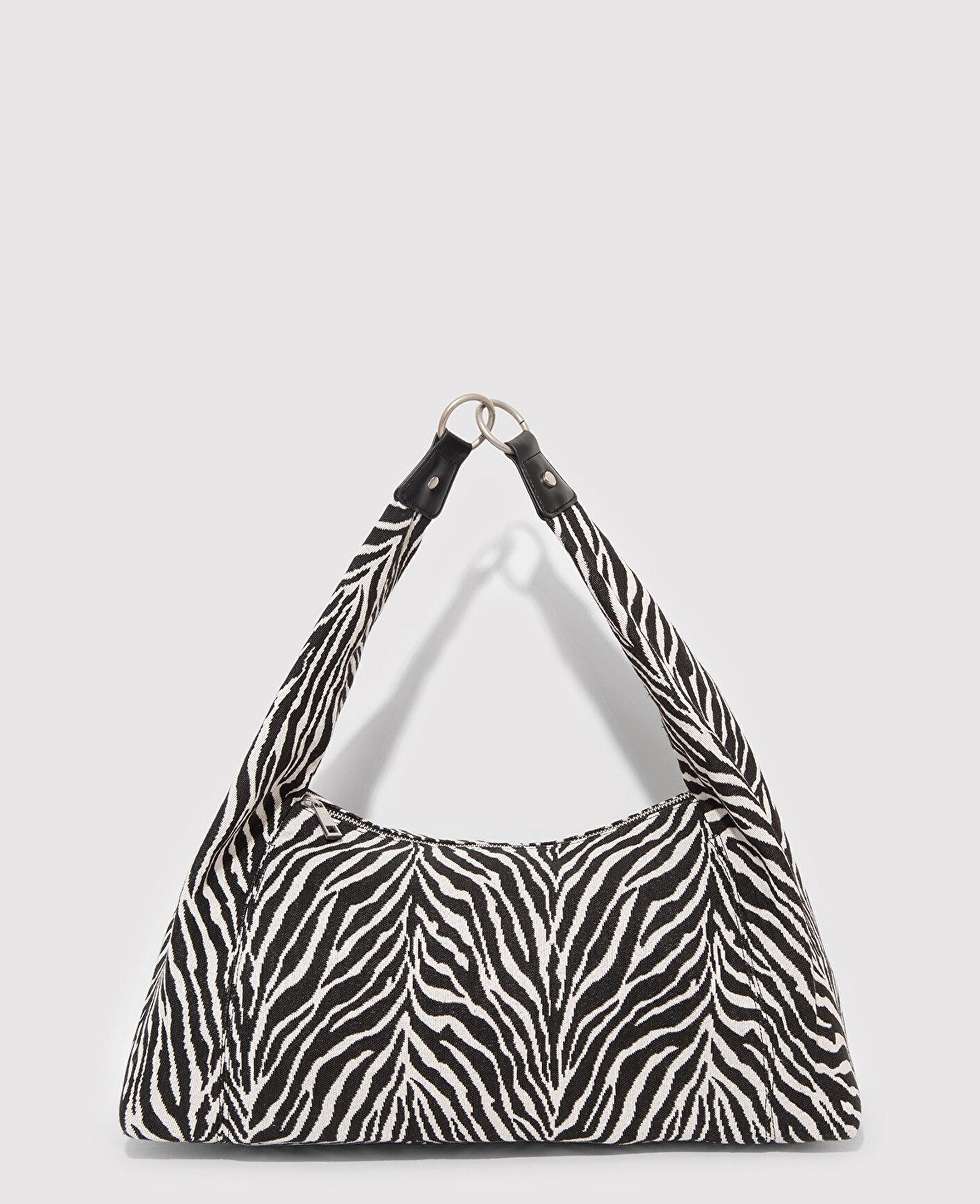 Mavi Zebra Desenli  Omuz Çantası 1913508-20933