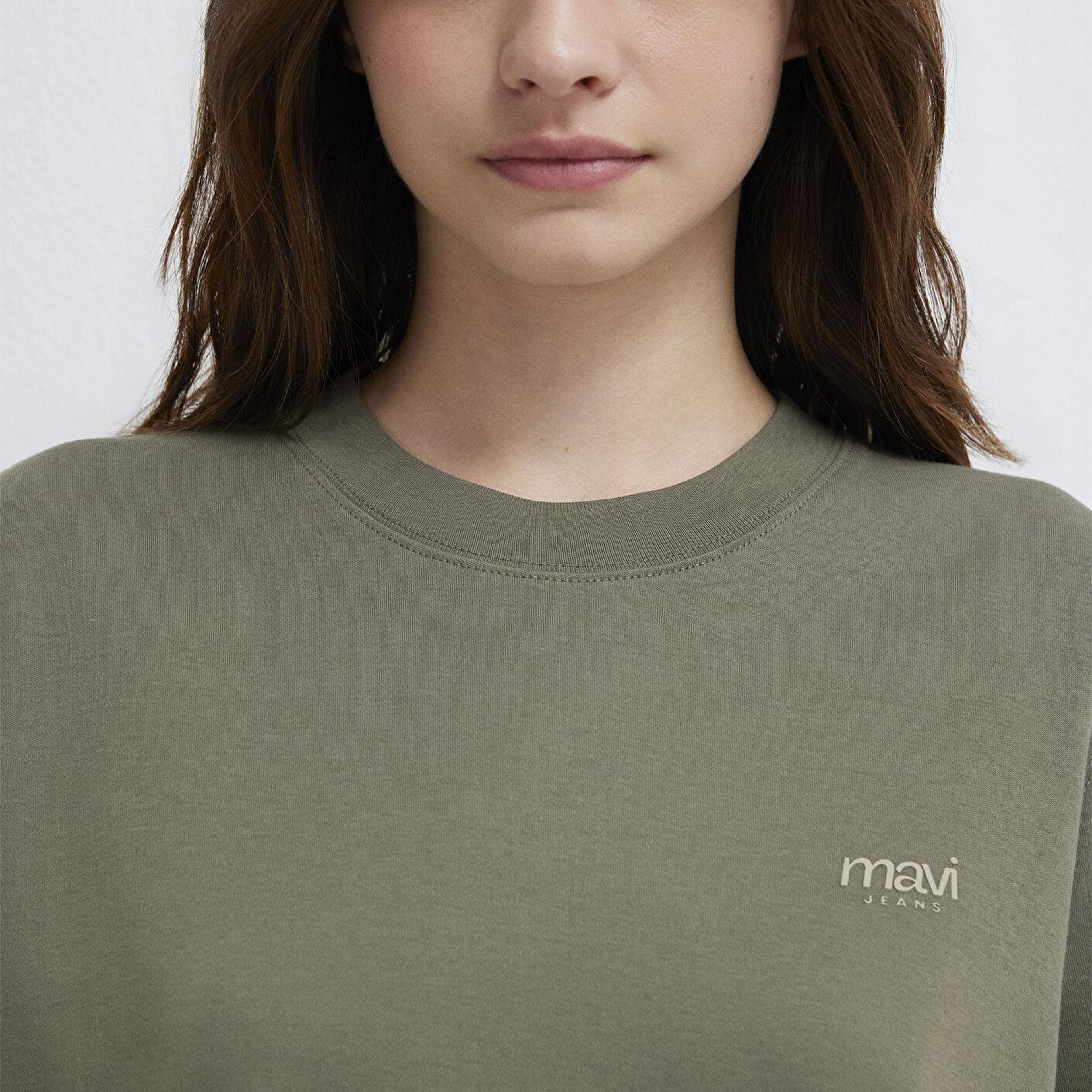 Mavi Mavi Jeans Baskılı Yeşil Tişört. Regular Fit / Normal Kesim 1613804-86961