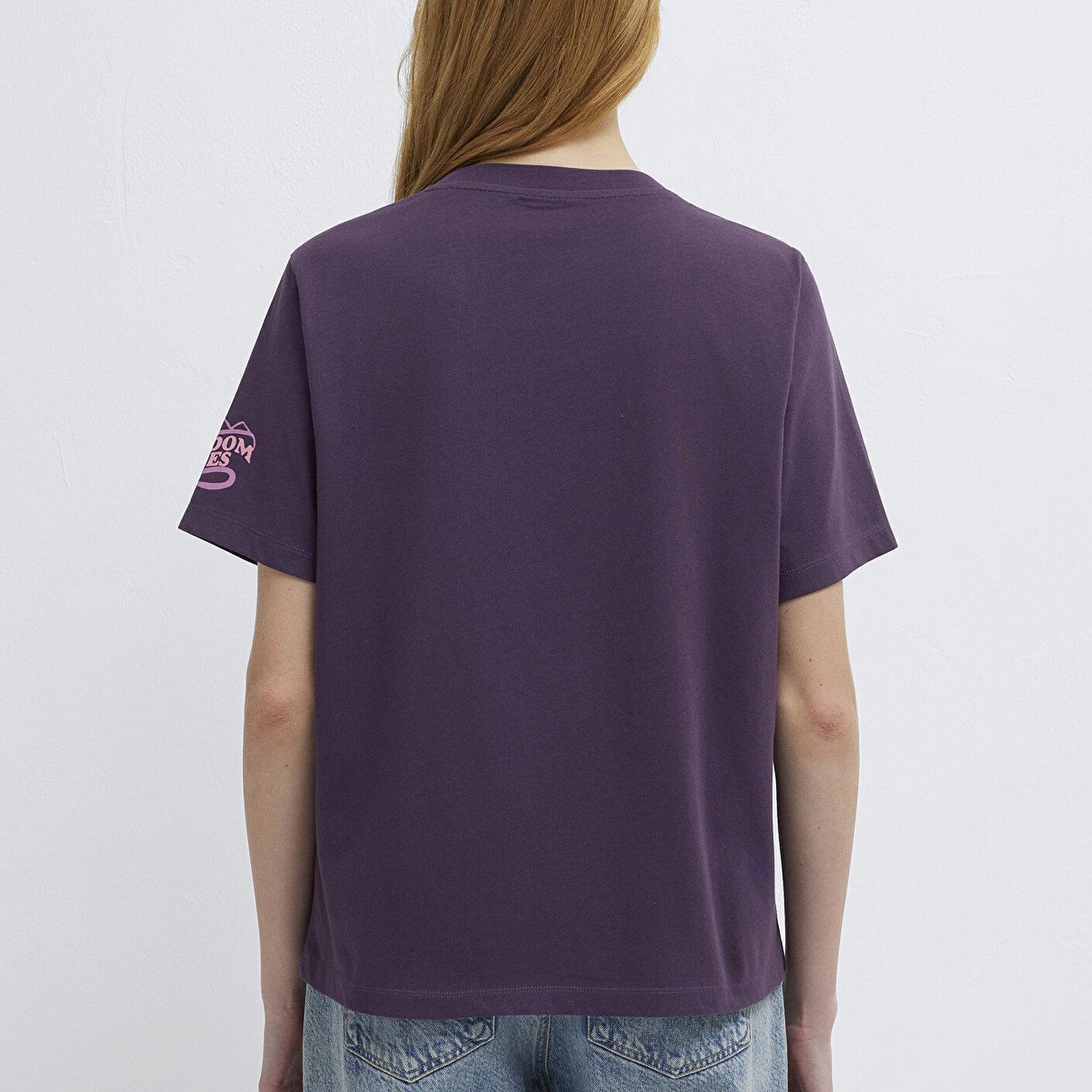 Mavi Bisiklet Baskılı Mor Tişört Regular Fit / Normal Kesim 1613729-70635