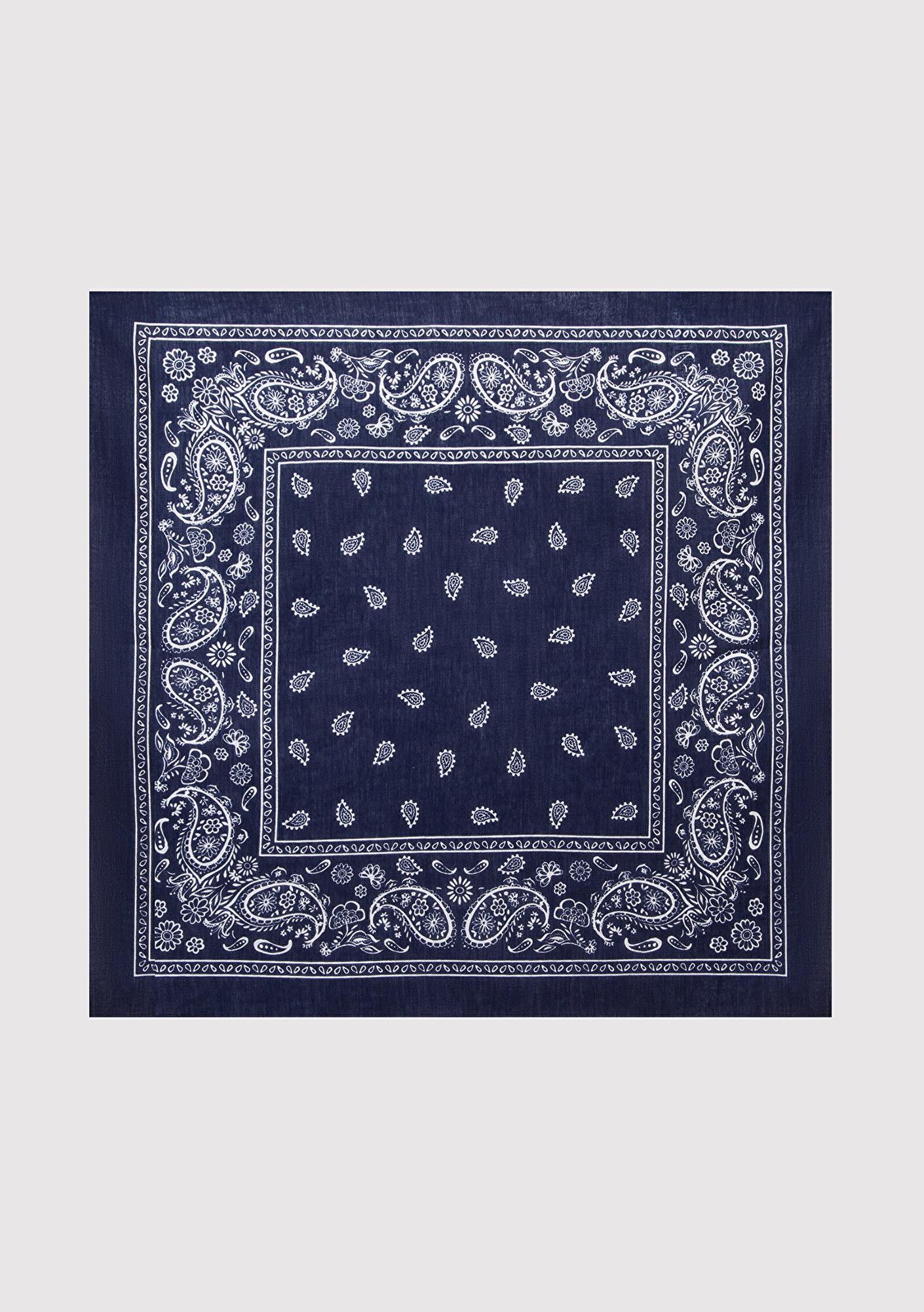 Mavi Baskılı Lacivert Bandana 1911810-70491