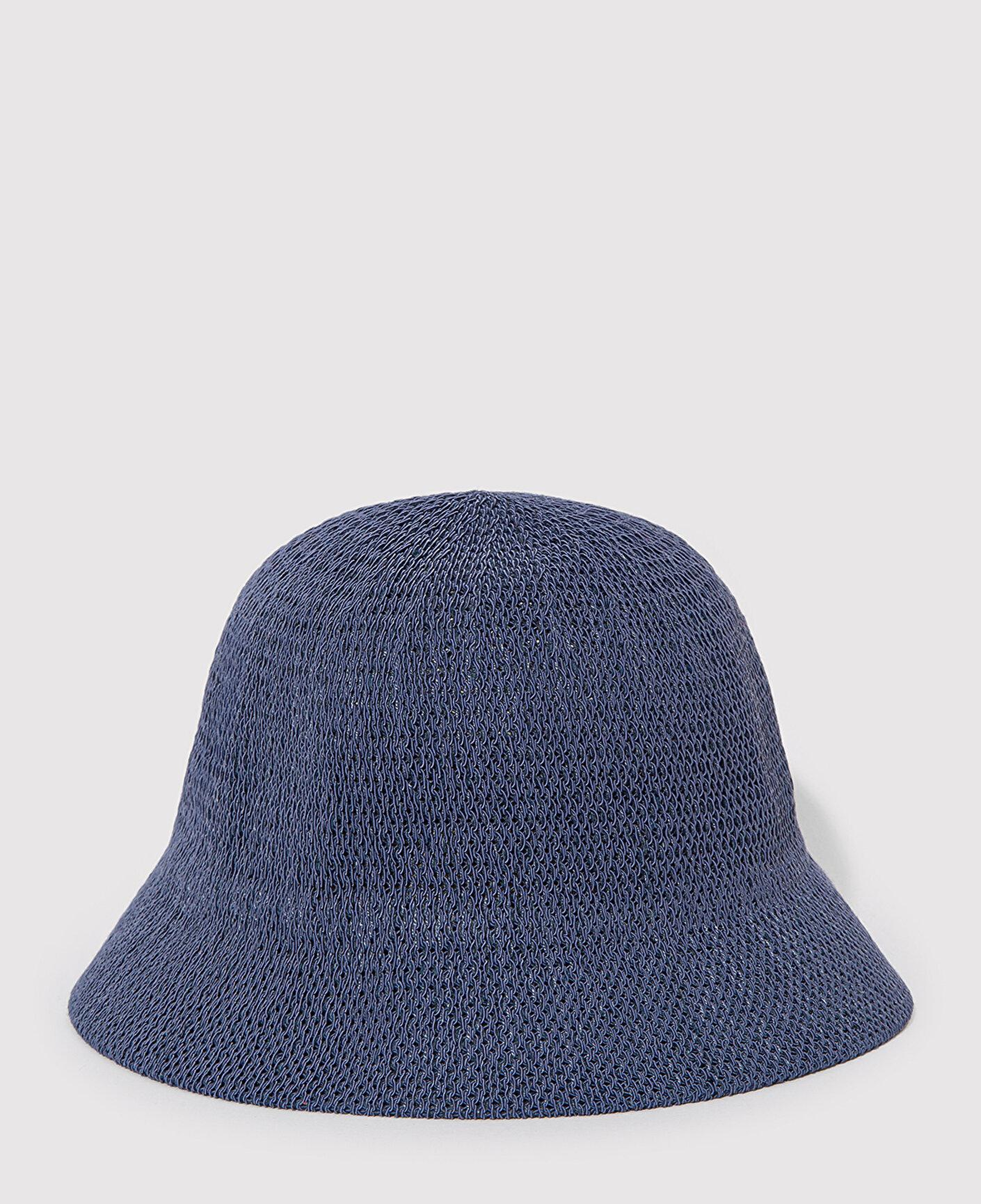 Mavi Lacivert Hasır Bucket Şapka 1910080-70500