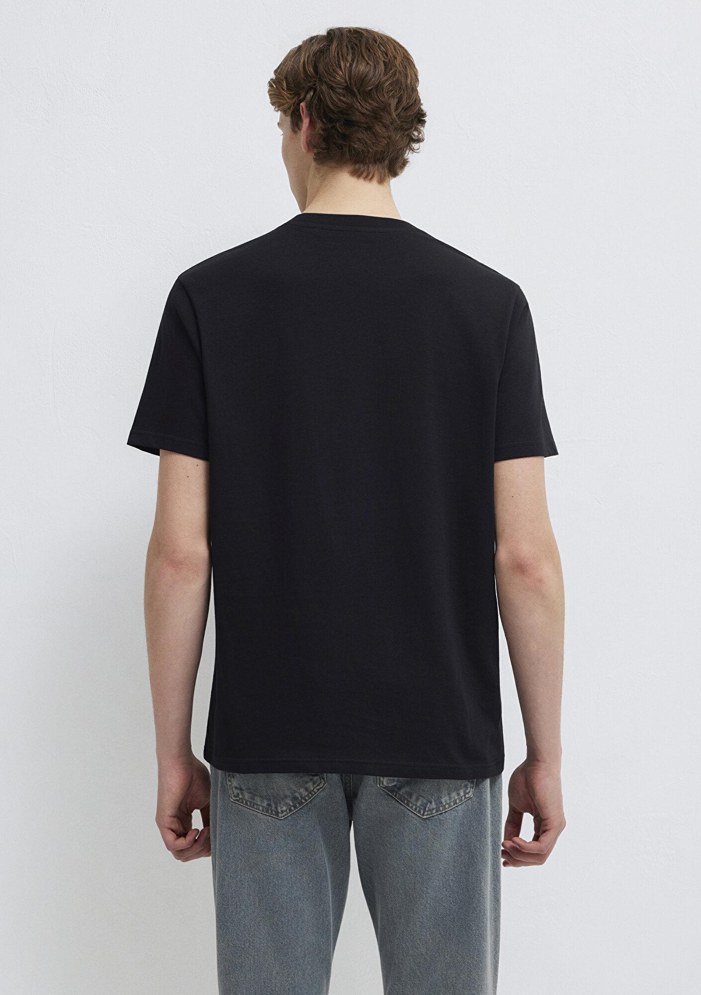 Mavi Mavi Pro Logo Baskılı Siyah Tişört Regular Fit / Normal Kesim 0612174-900