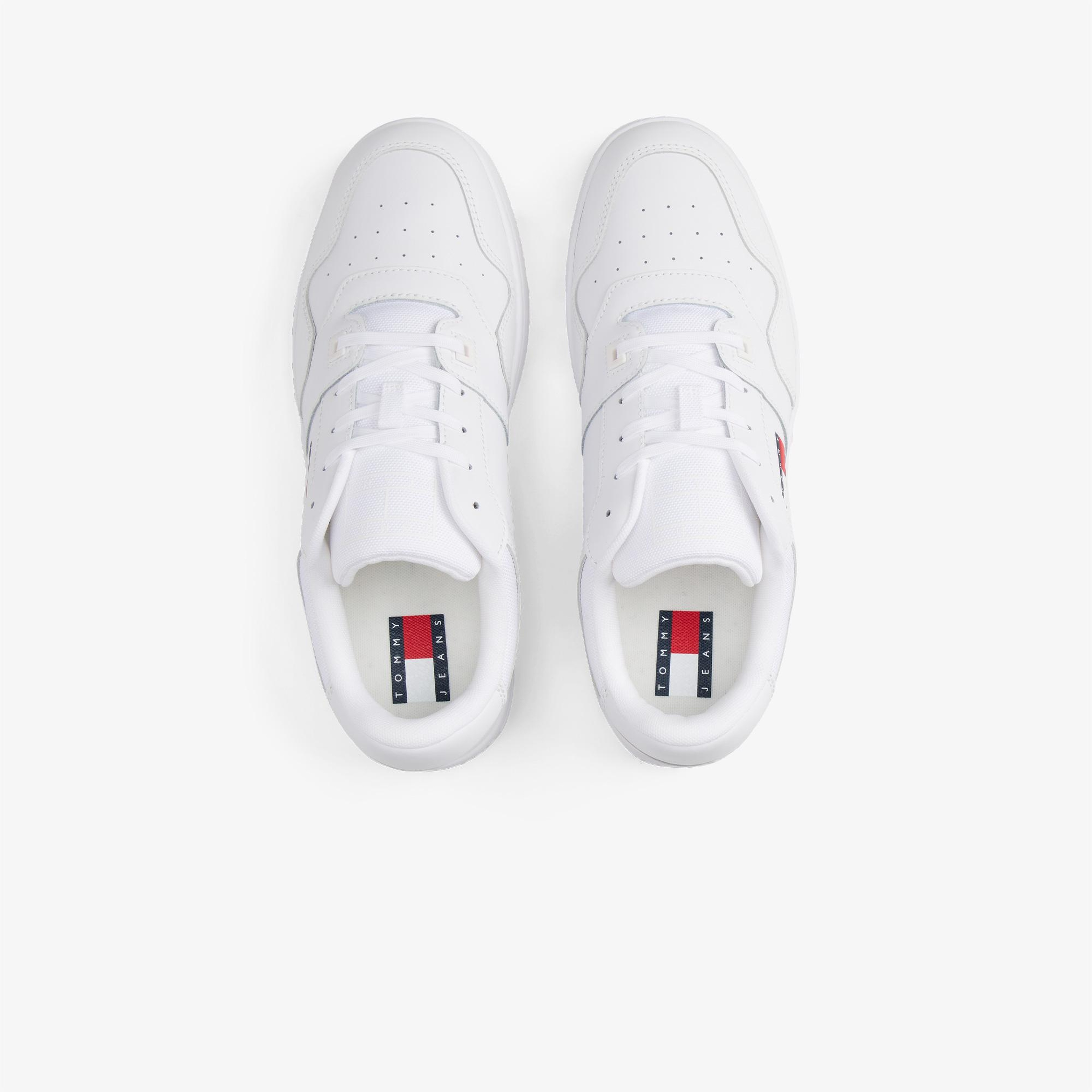 Tommy Hilfiger Retro Basket Essentials Unisex Beyaz Spor Ayakkabı