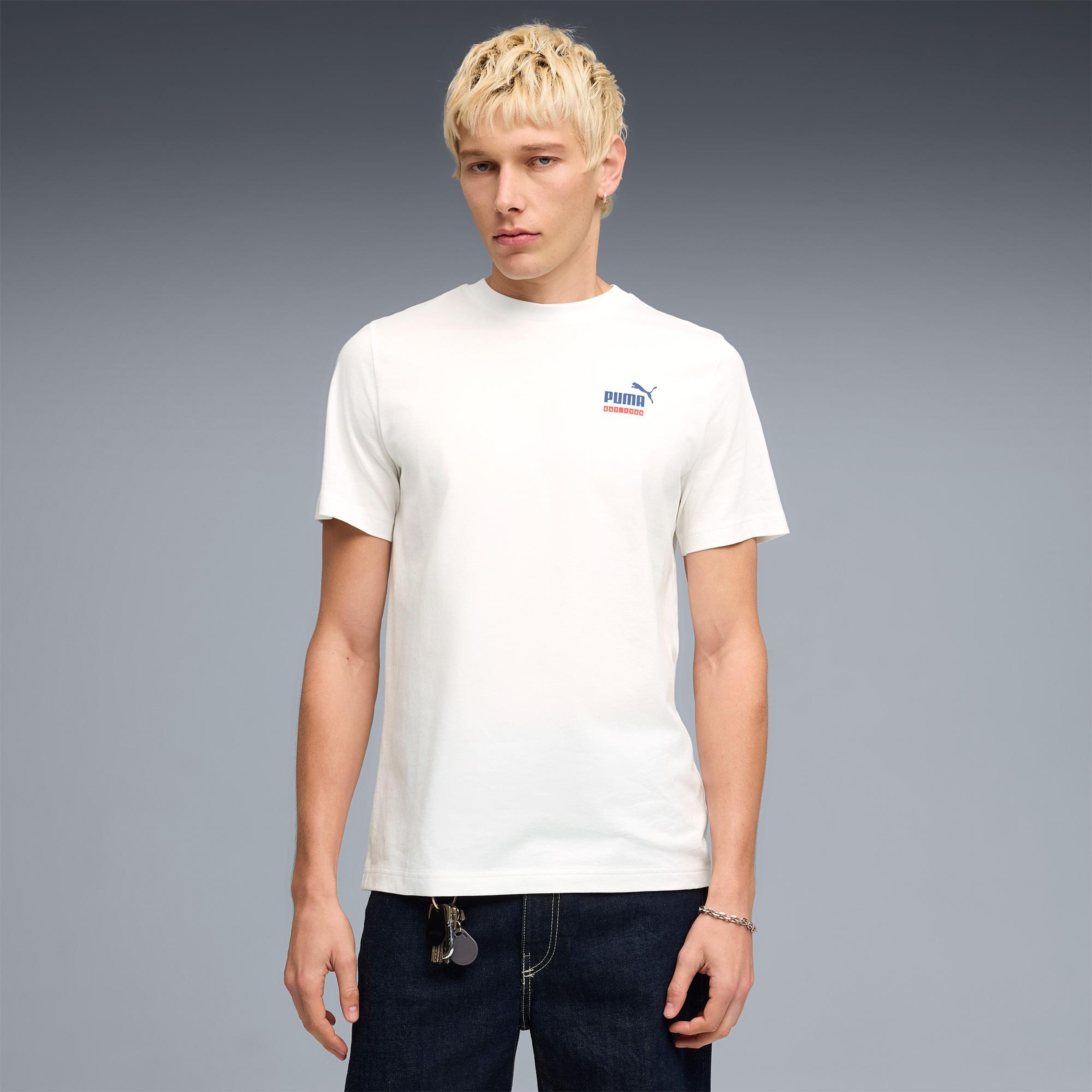 Puma Graphic  Erkek Beyaz T-Shirt
