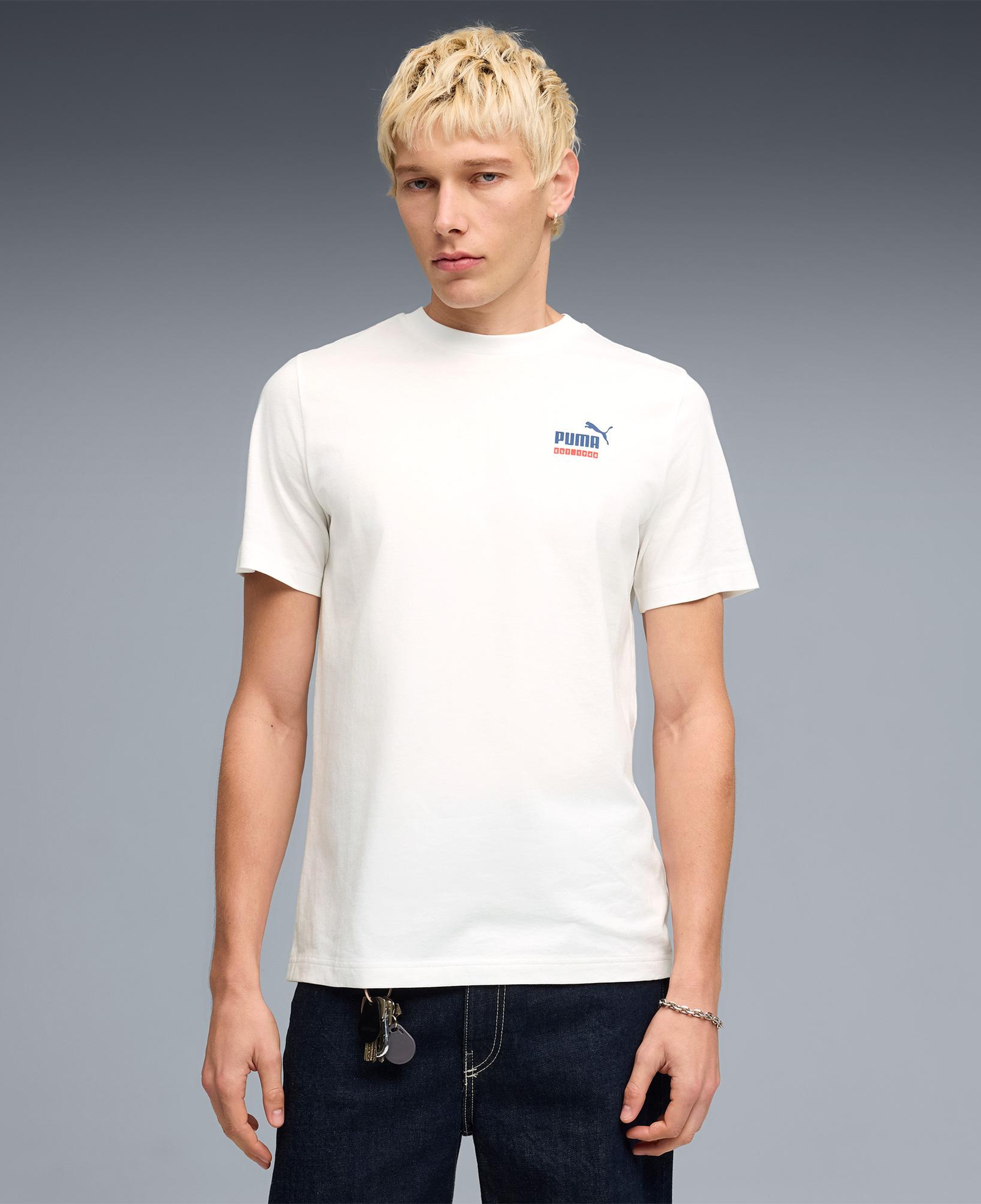 Puma Graphic  Erkek Beyaz T-Shirt