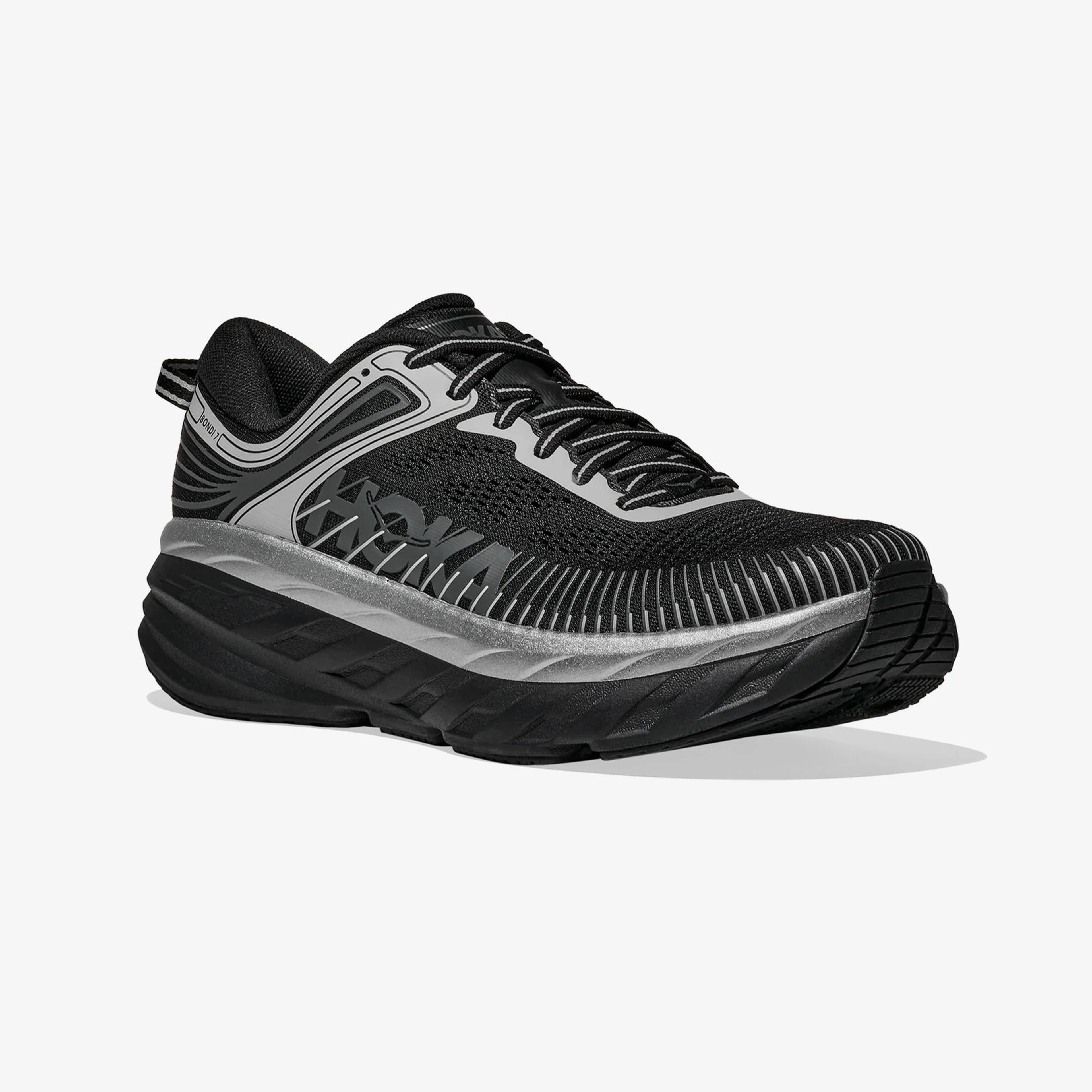 Hoka Bondi 7 Erkek Siyah Spor Ayakkabı
