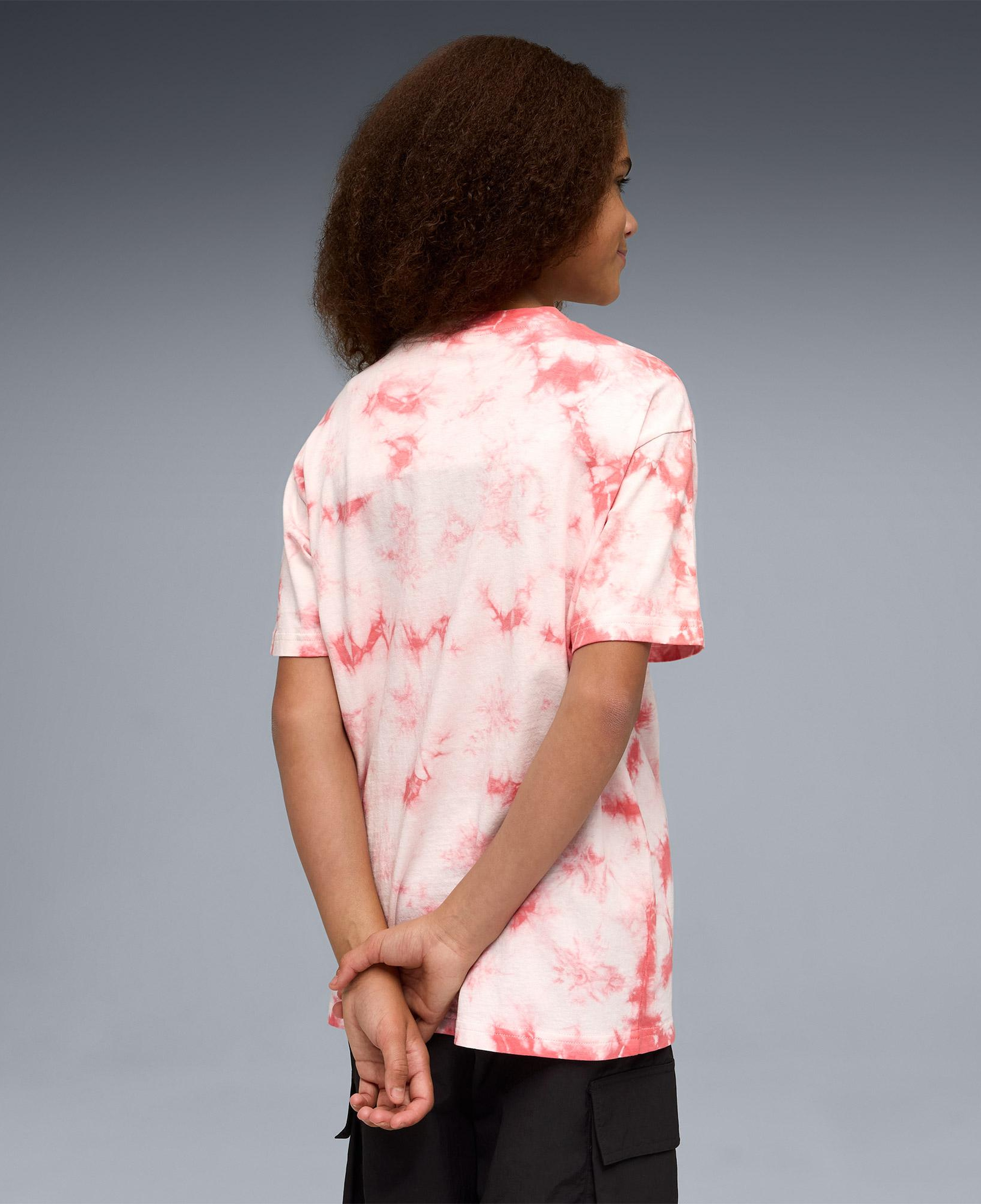 Puma Essentials Relaxed Tie-Dye  Çocuk Pembe T-Shirt