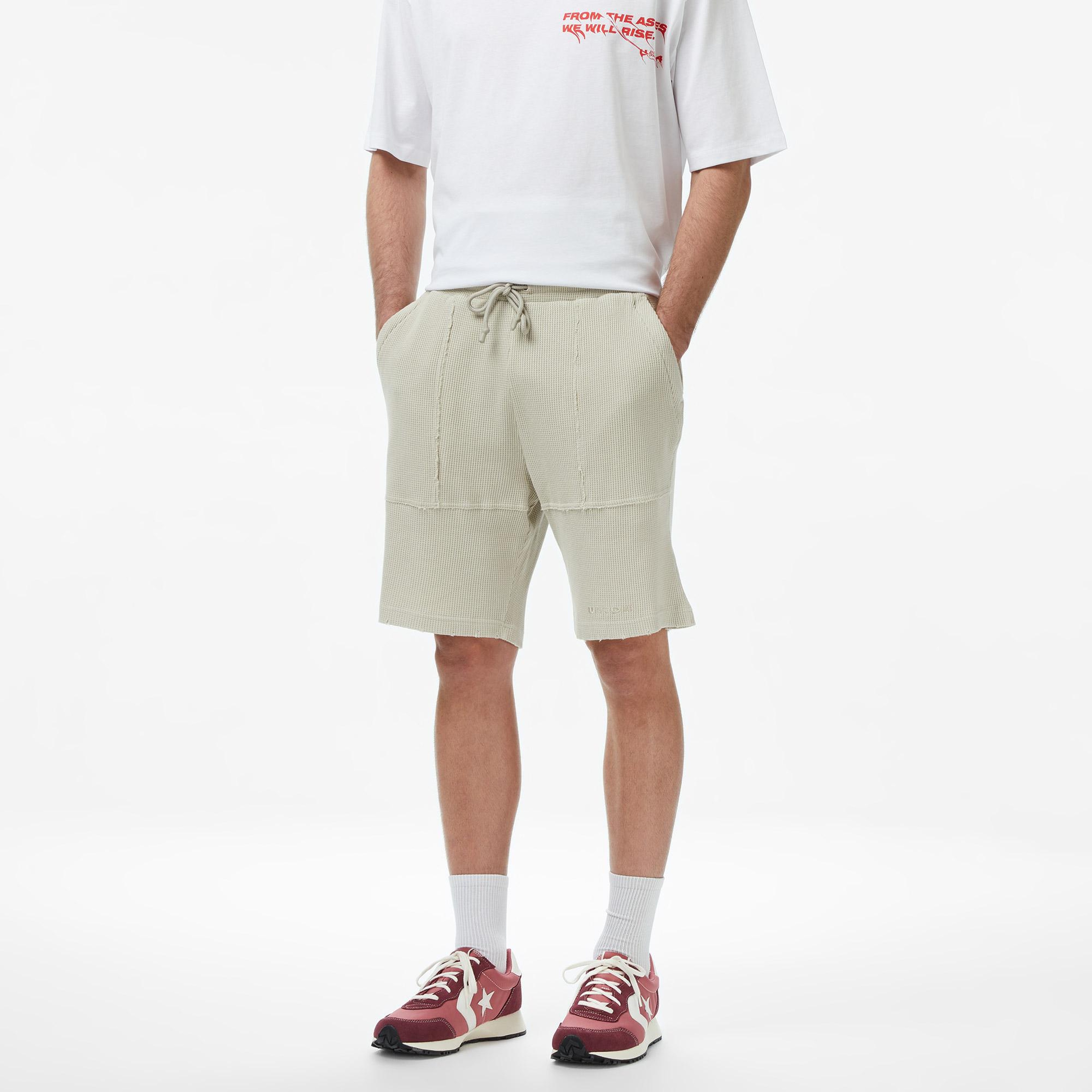 UNITED4 Regular Fit Erkek Krem Şort