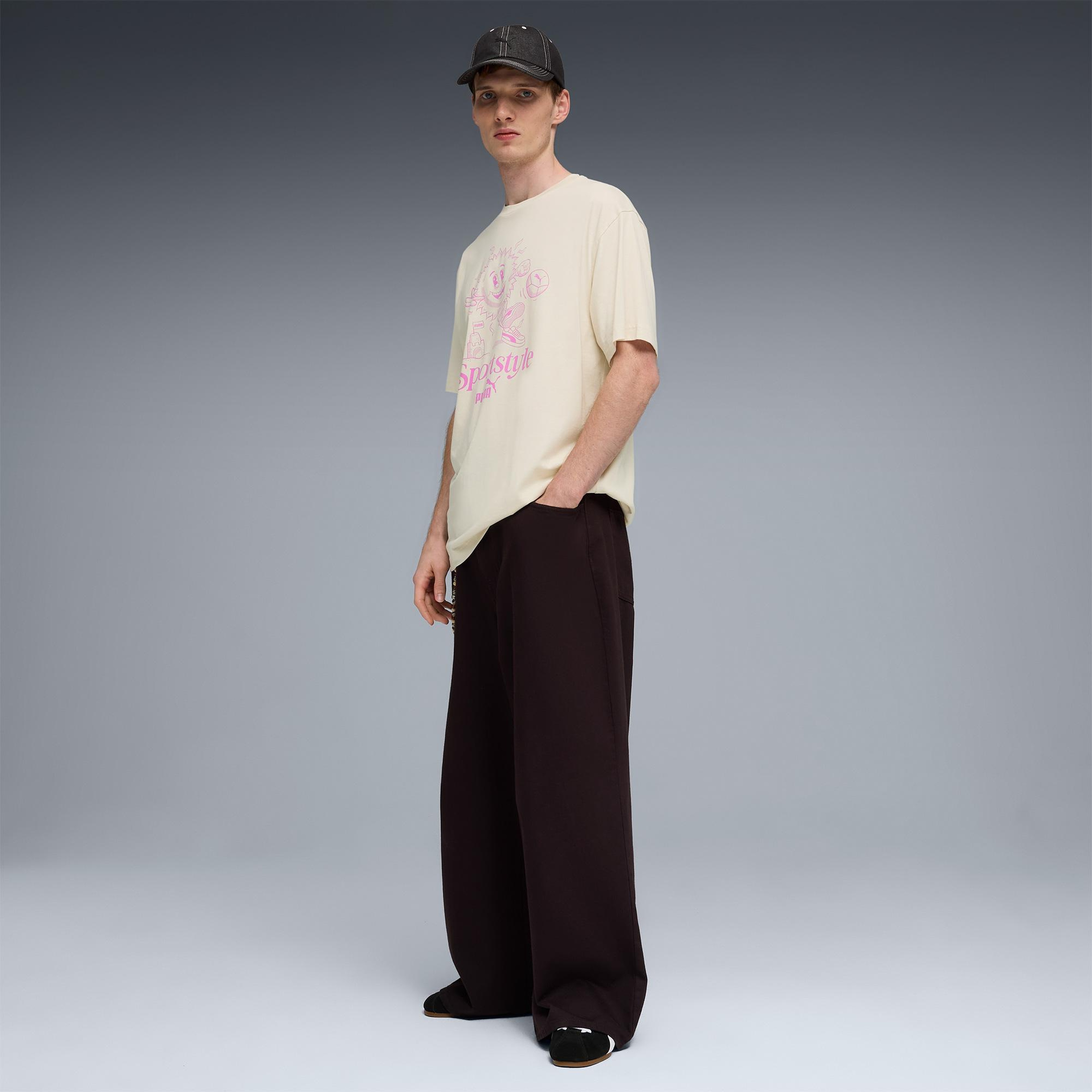 Puma Graphic  Erkek Beyaz T-Shirt