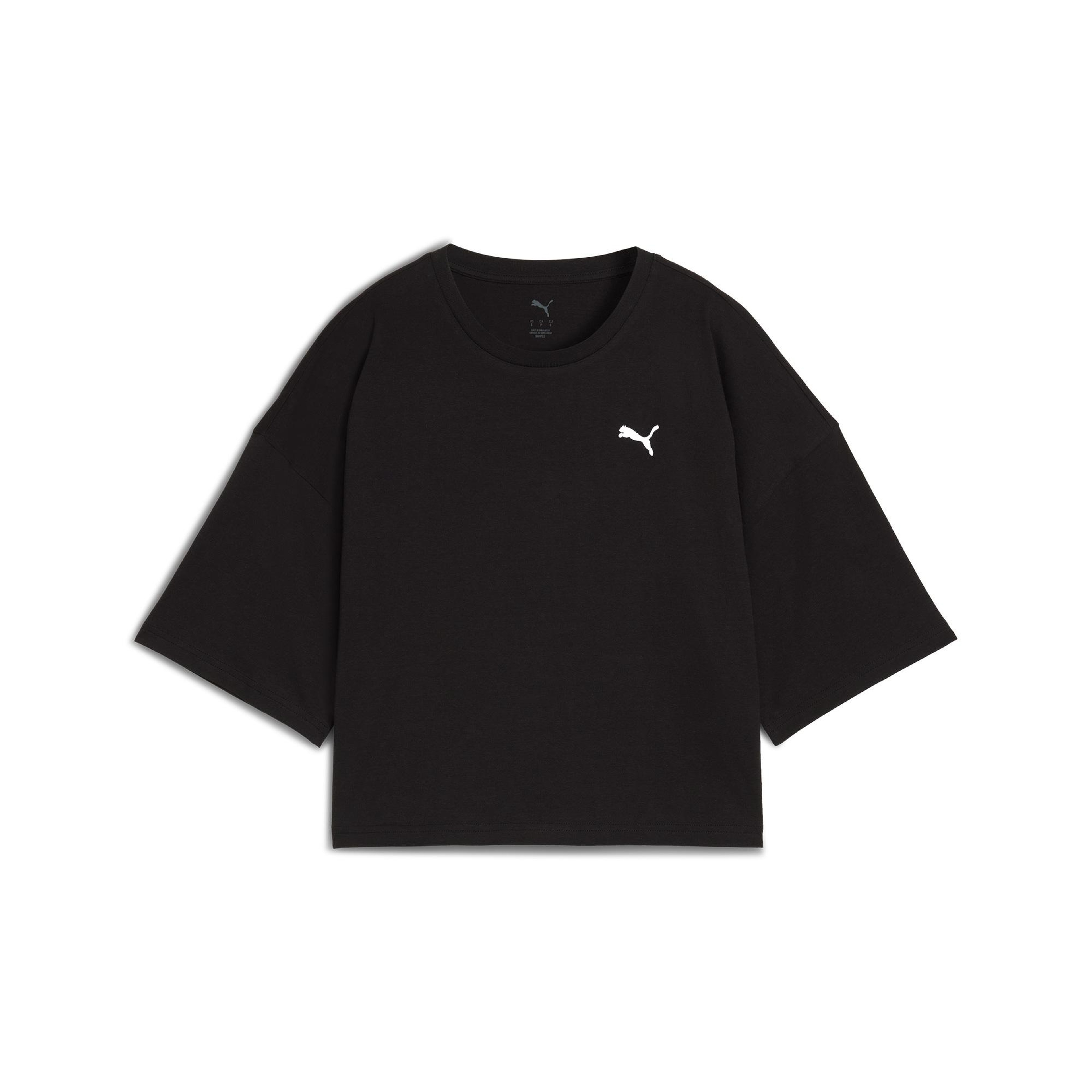 Puma Wardrobe Essentials Oversized  Kadın Siyah T-Shirt