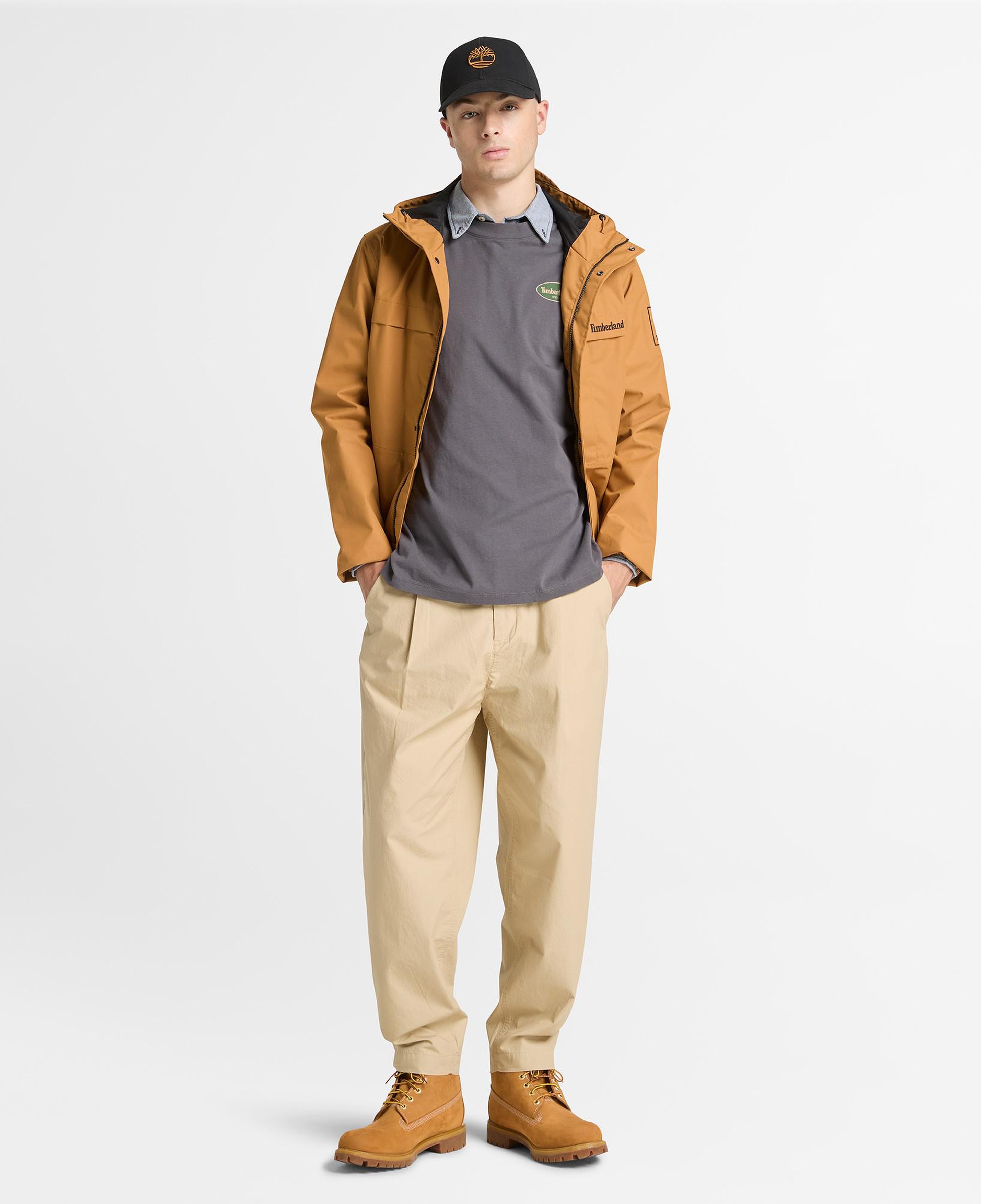 Timberland Gas Station Back Graphic Erkek Siyah T-Shirt