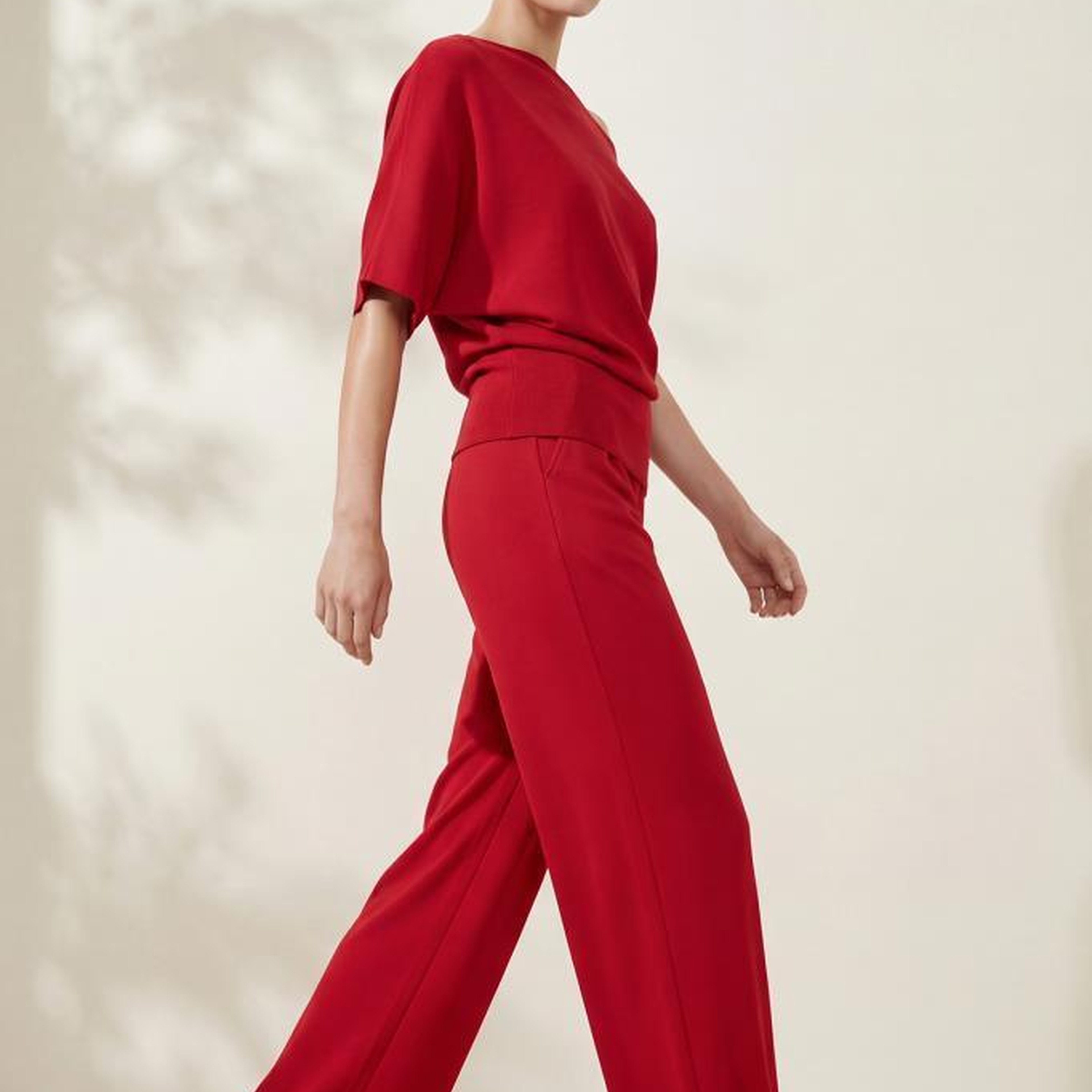 Join Us Kayık Yaka Kırmızı Bluz