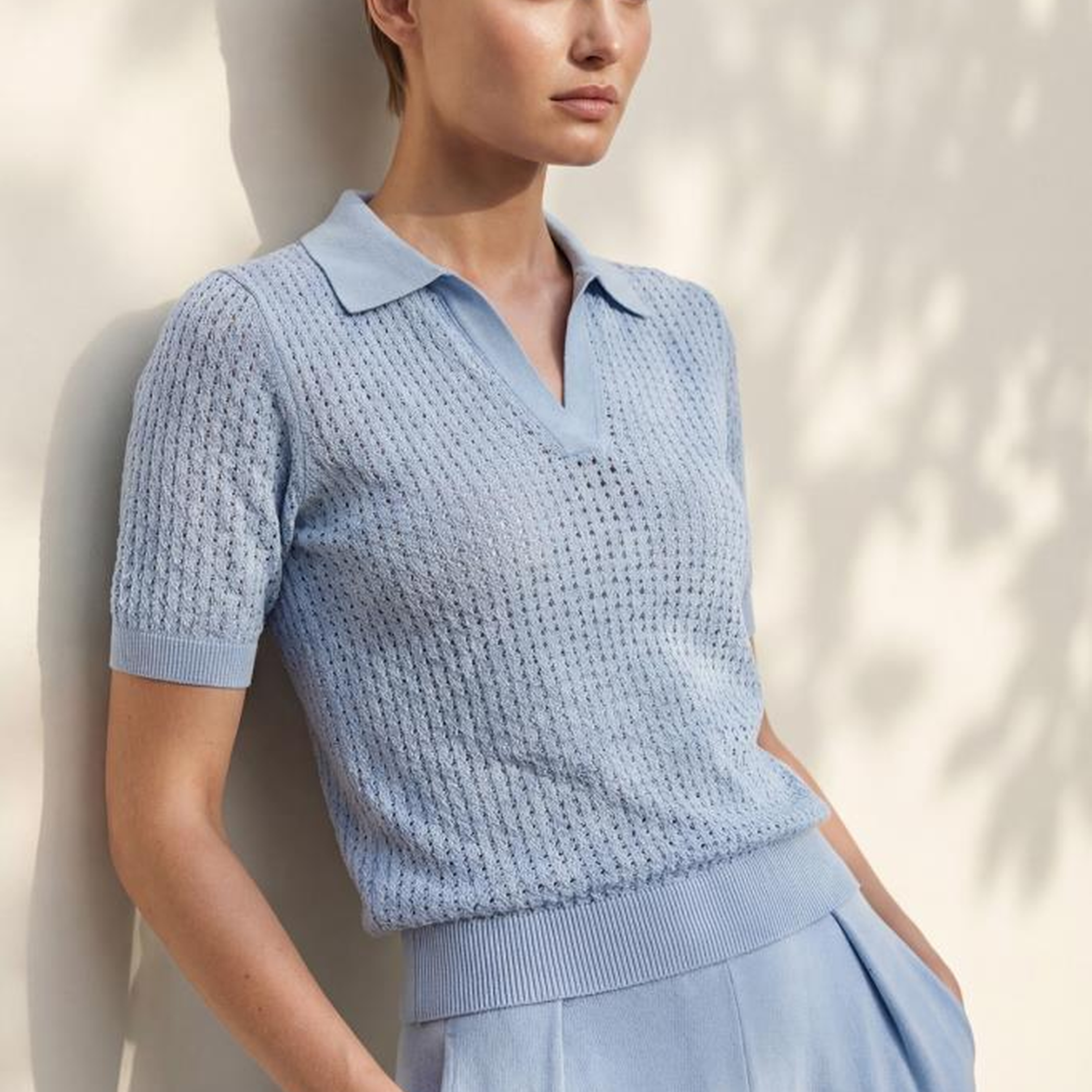 Join Us Polo Yaka Ajurlu Mavi Bluz