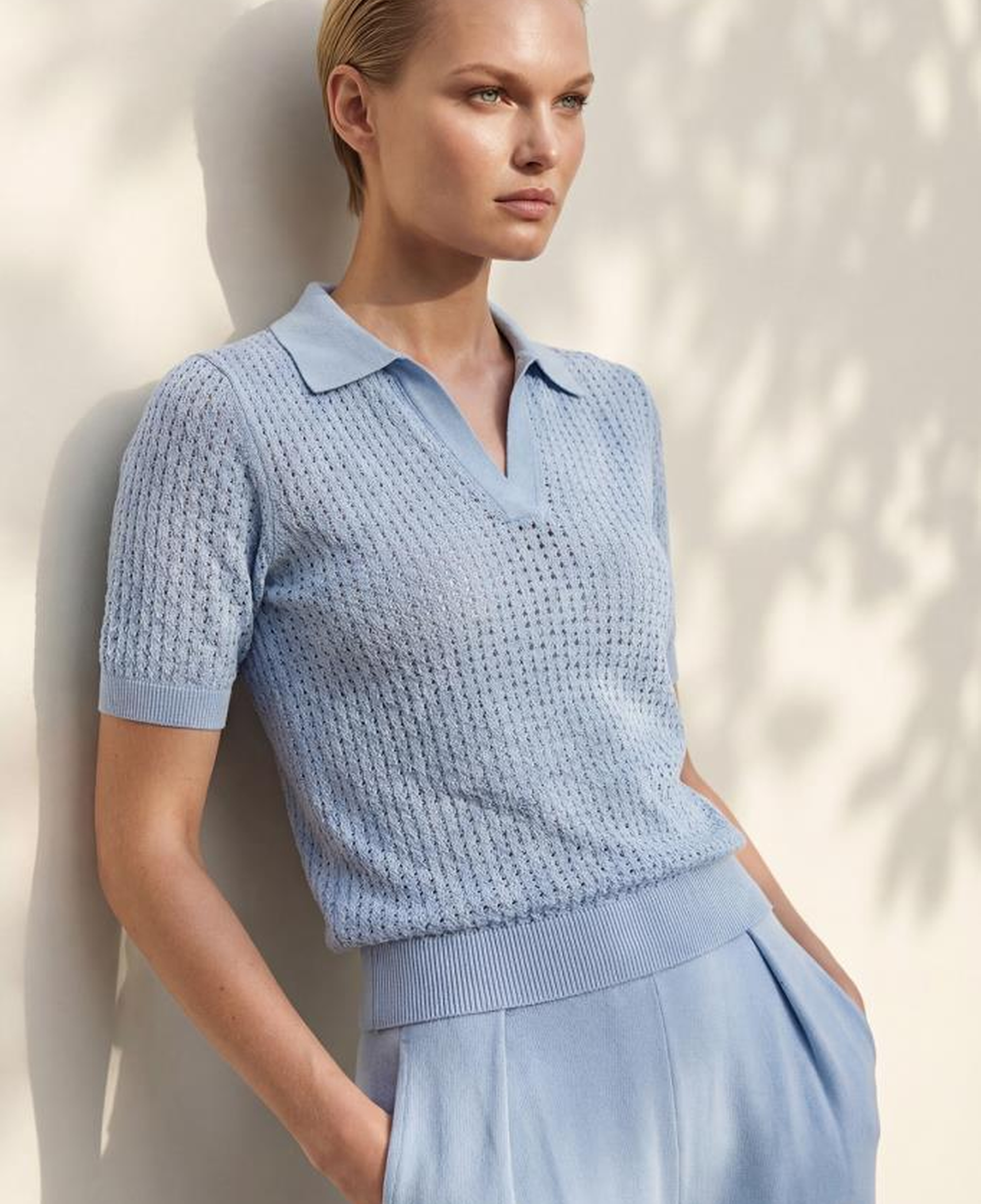 Join Us Polo Yaka Ajurlu Mavi Bluz