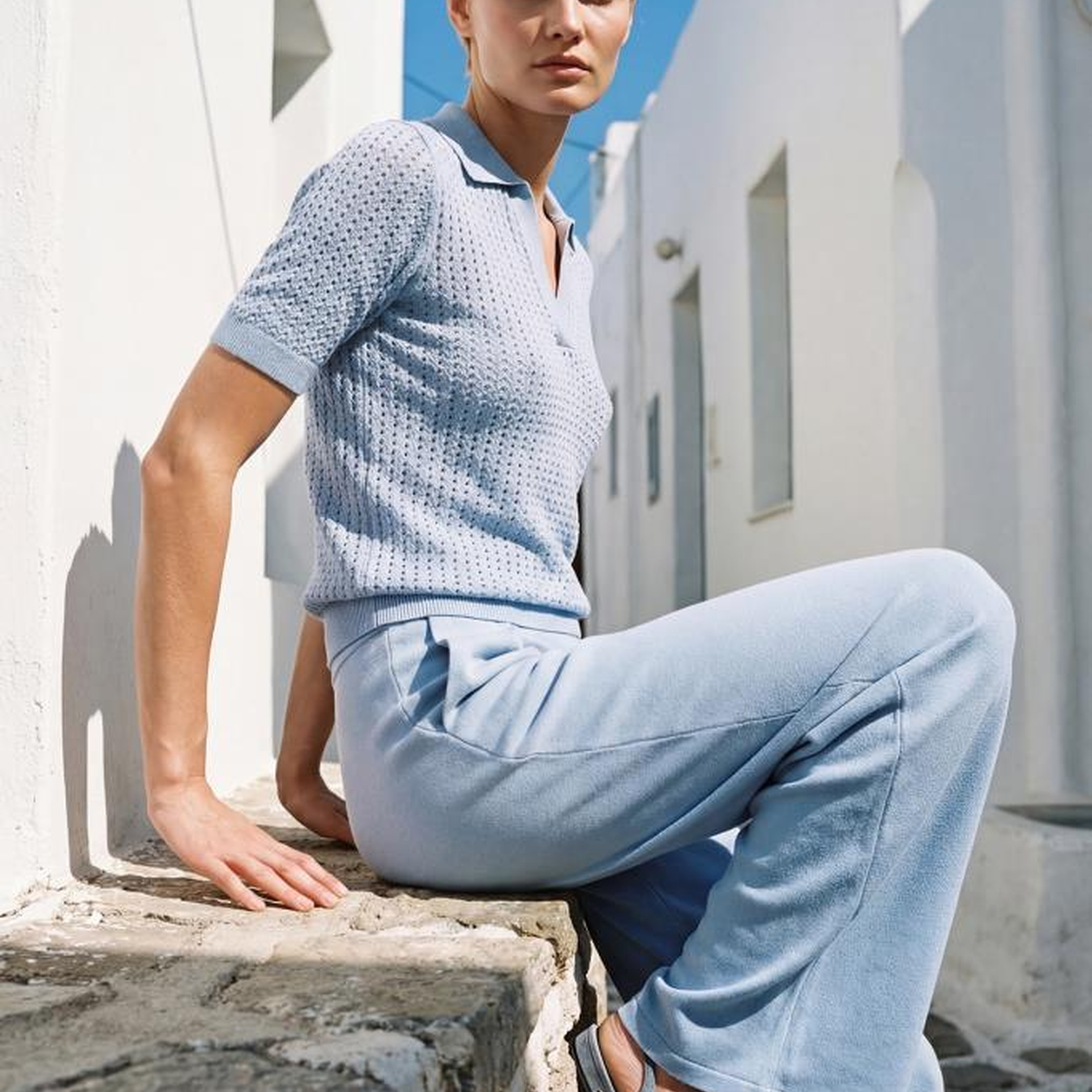 Join Us Polo Yaka Ajurlu Mavi Bluz