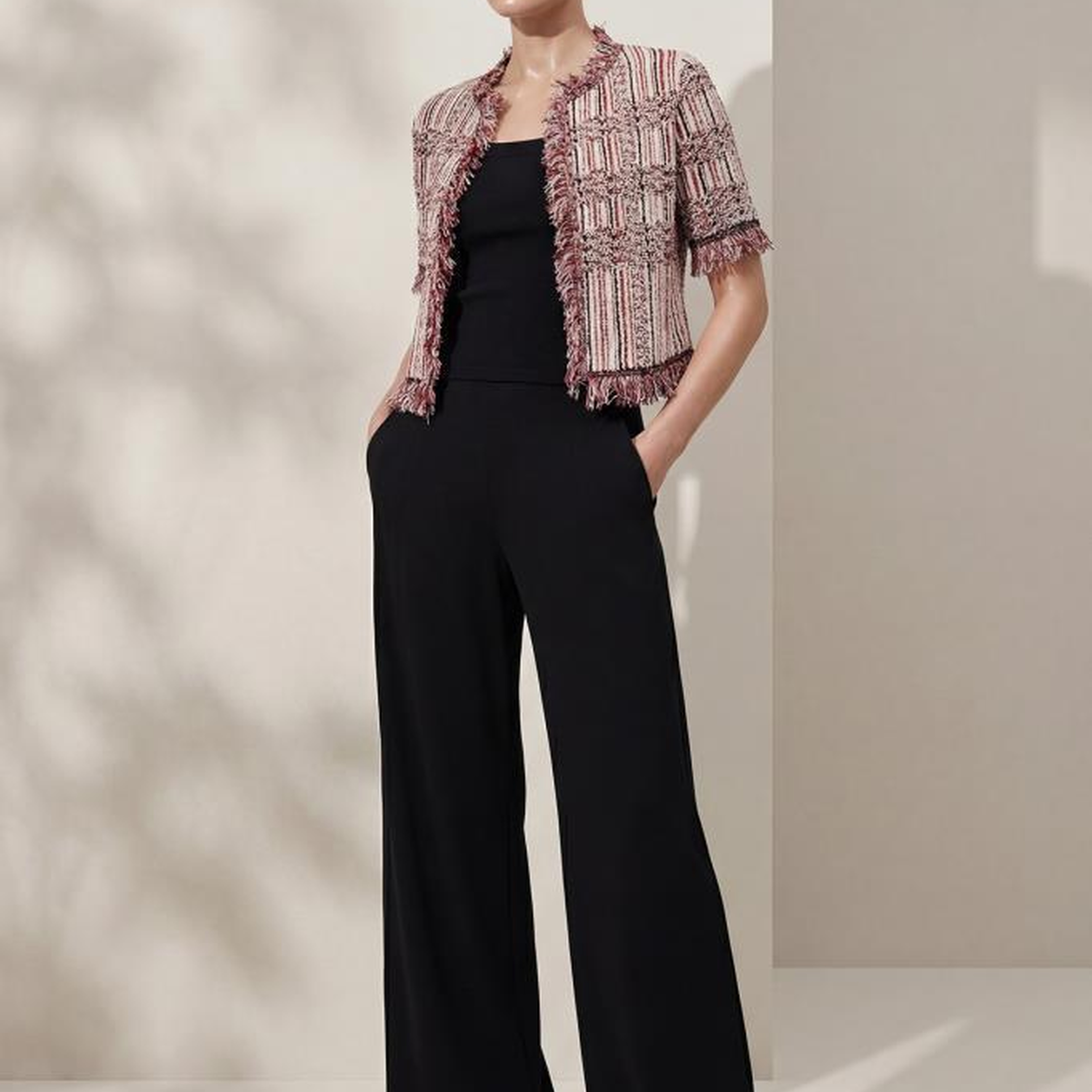 Püskül Detaylı Multi Tüvit Renkli Ceket