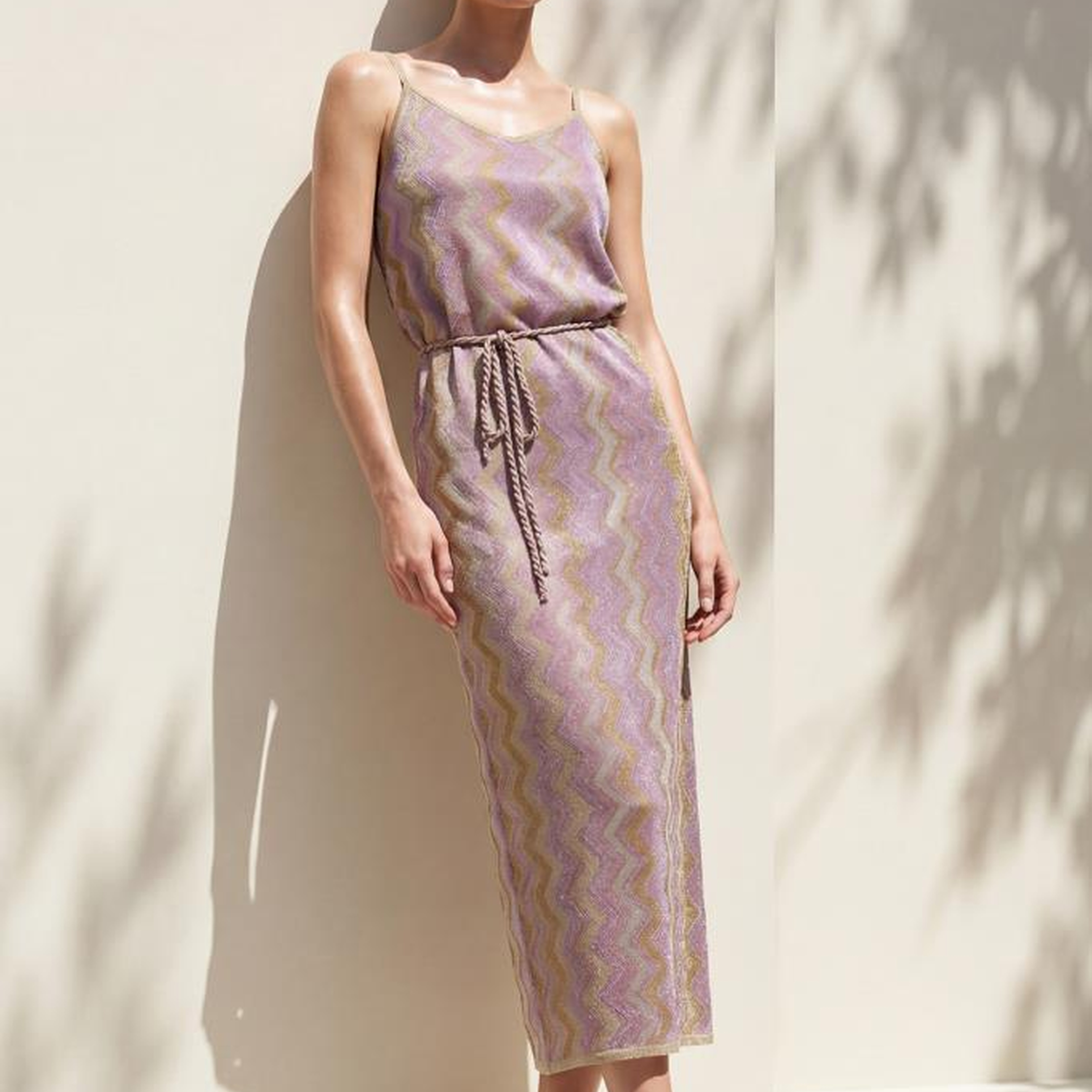 Join Us Degaje Yaka Pembe Midi Elbise