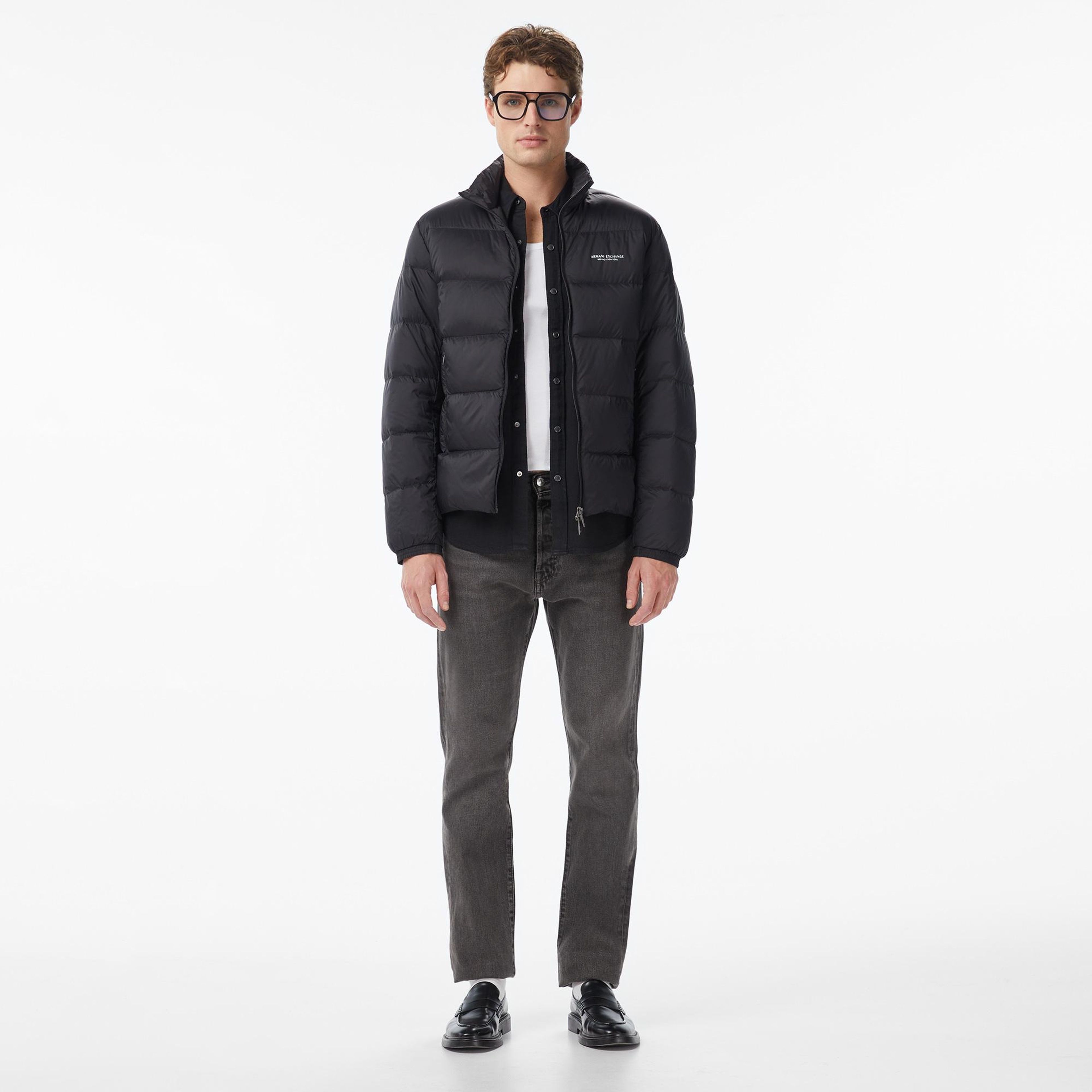 Armani Exchange Erkek Siyah Mont