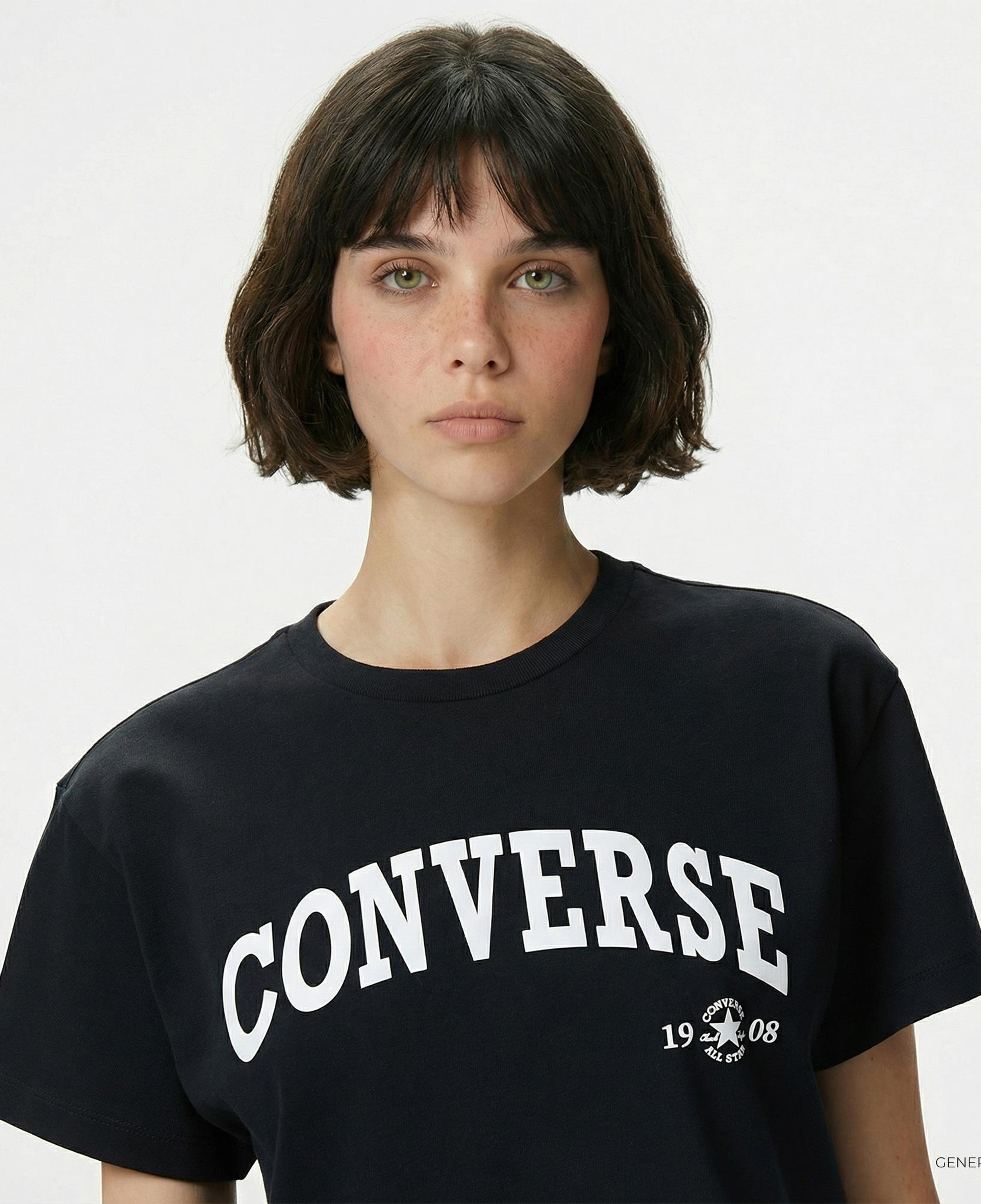 Converse Kadın Siyah T-Shirt