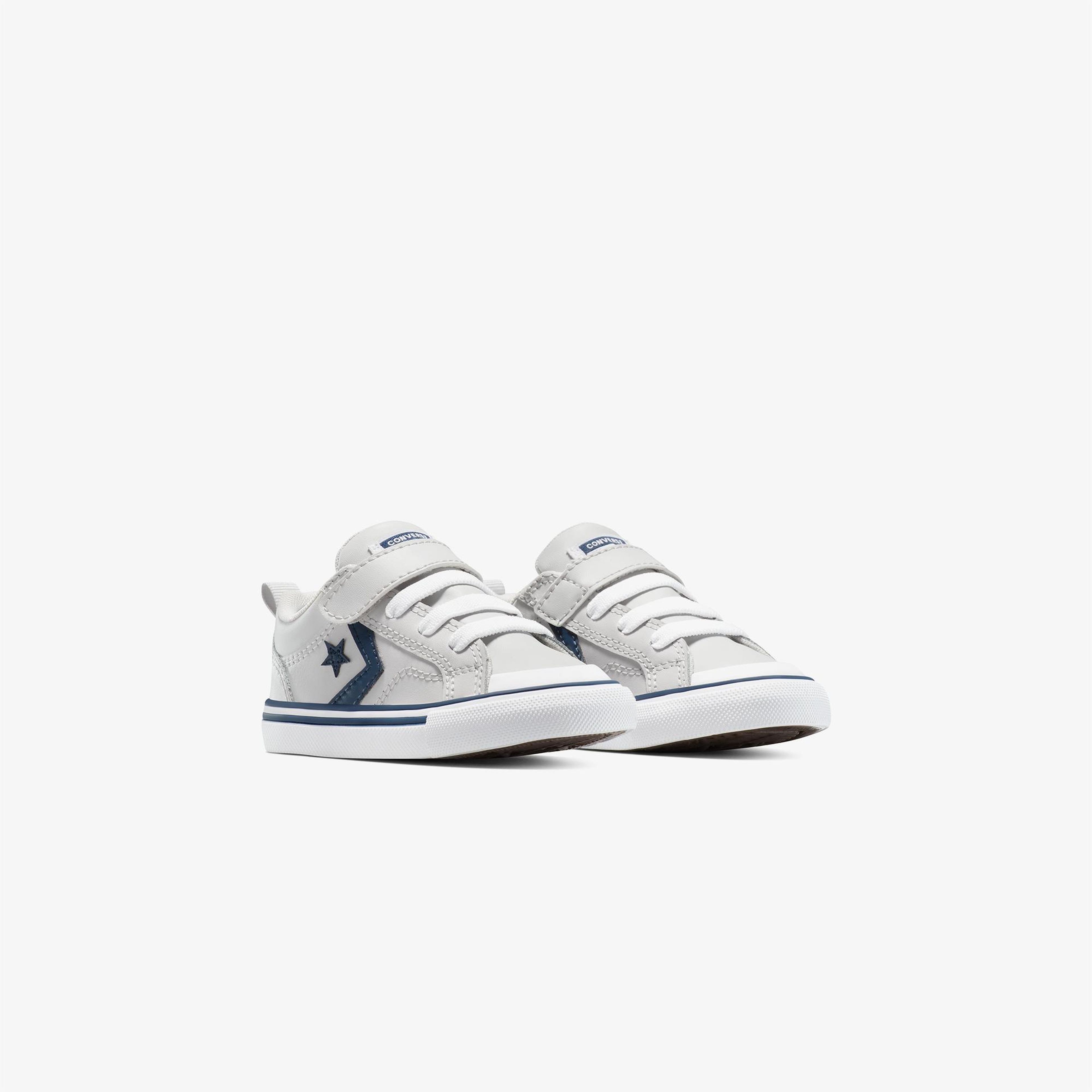 Converse Pro Blaze Strap Leather Easy On Çocuk Gri Sneaker