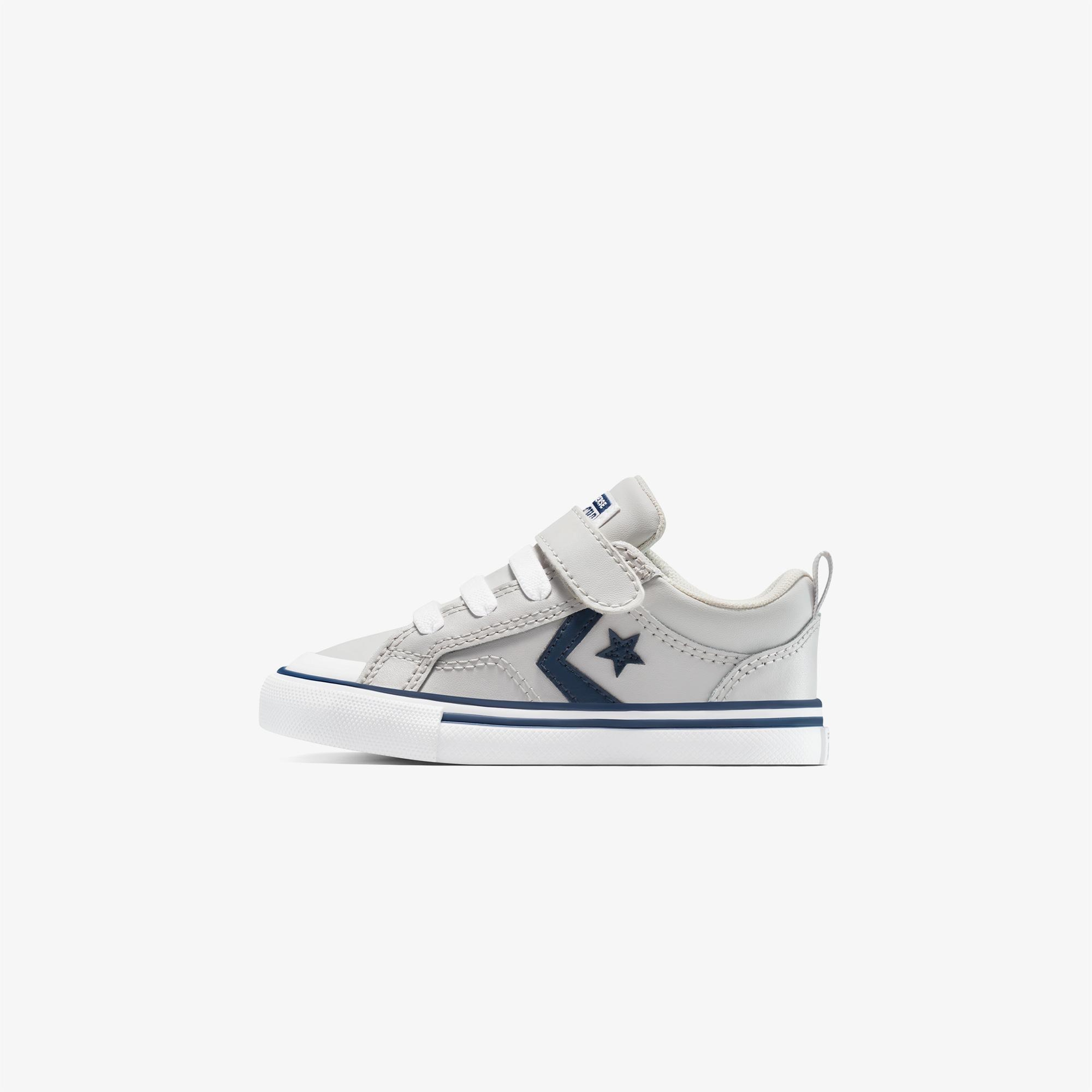 Converse Pro Blaze Strap Leather Easy On Çocuk Gri Sneaker