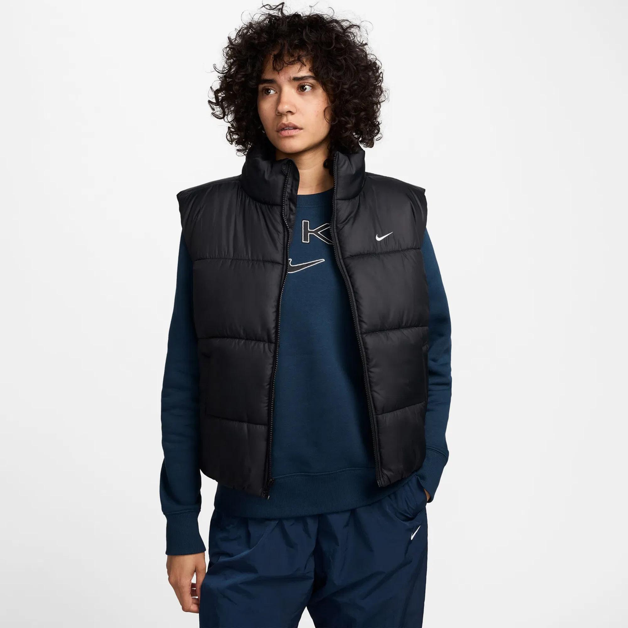 Nike Sportswear Therma-Fit Classic Puffer Kadın Siyah Yelek
