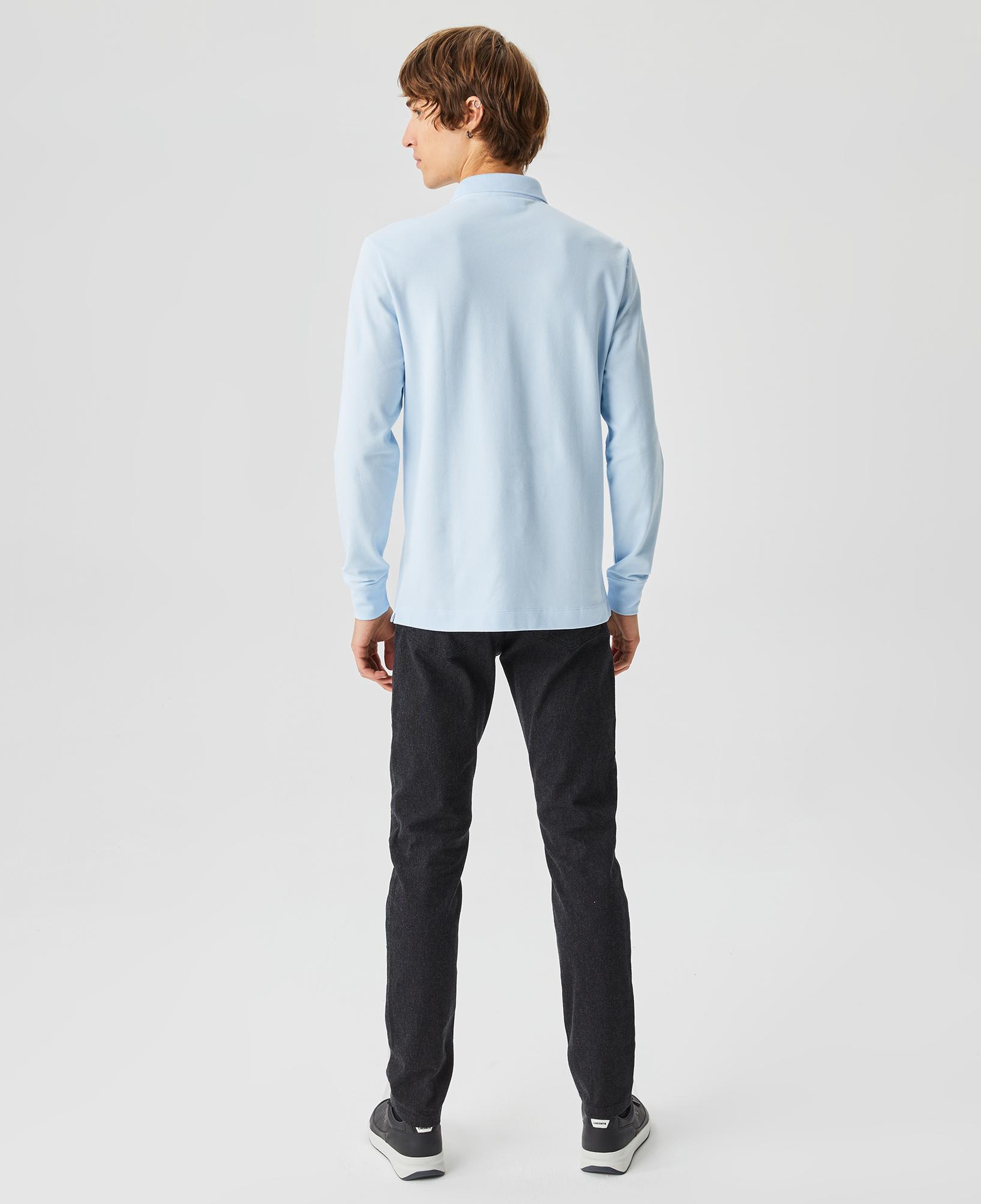 Lacoste Paris Erkek Regular Fit Uzun Kollu Mavi Polo