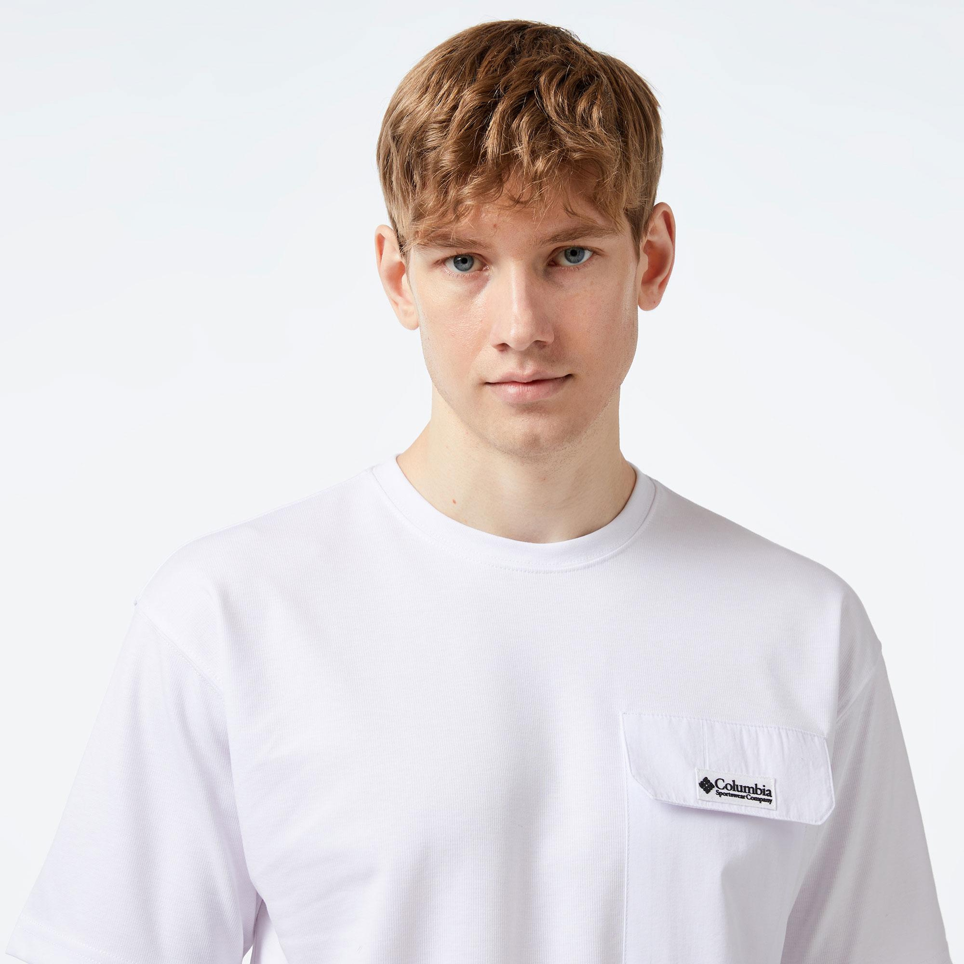 Columbia Heritage Erkek Beyaz T-Shirt