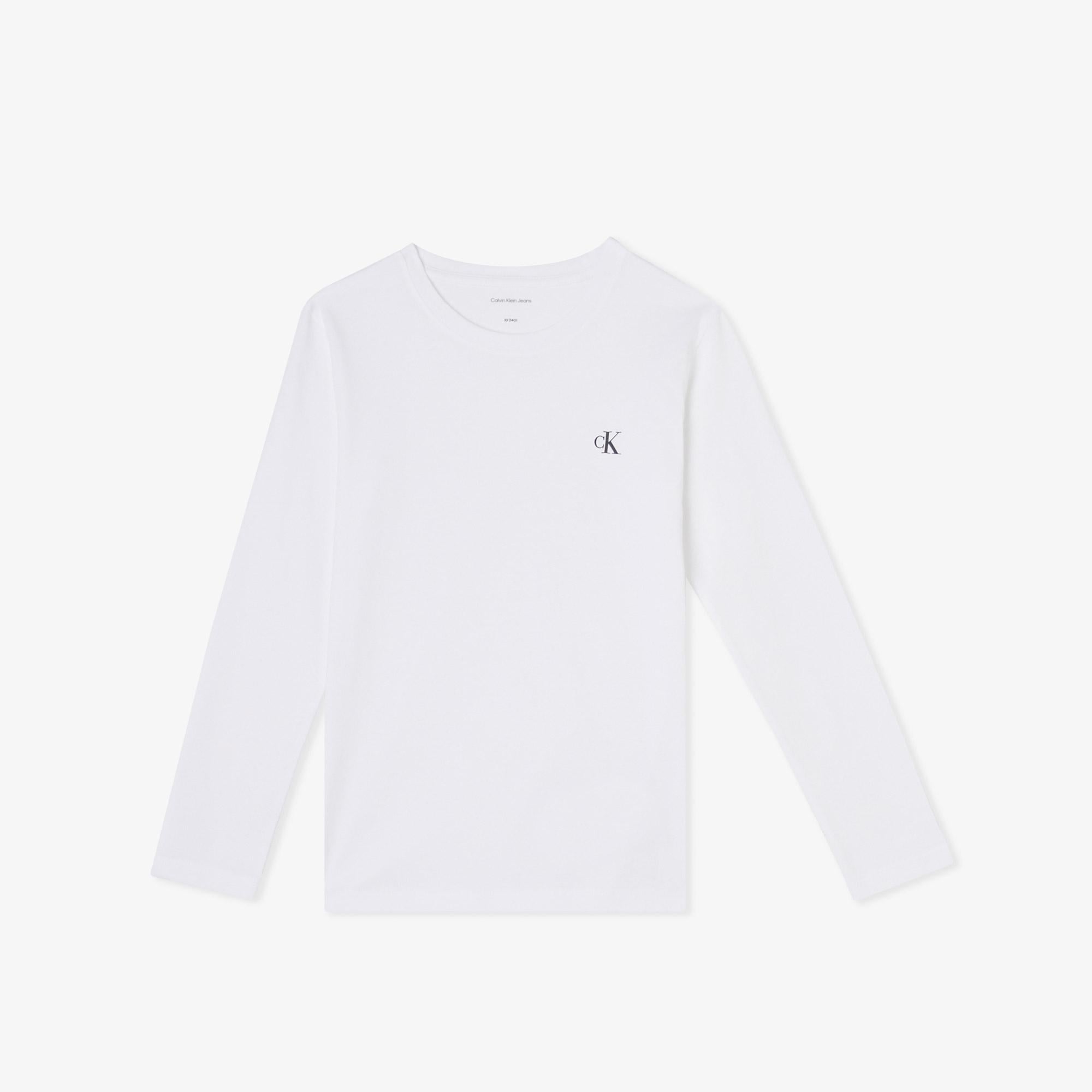 Calvin Klein 2'li Chest Mono Çocuk Siyah T-Shirt