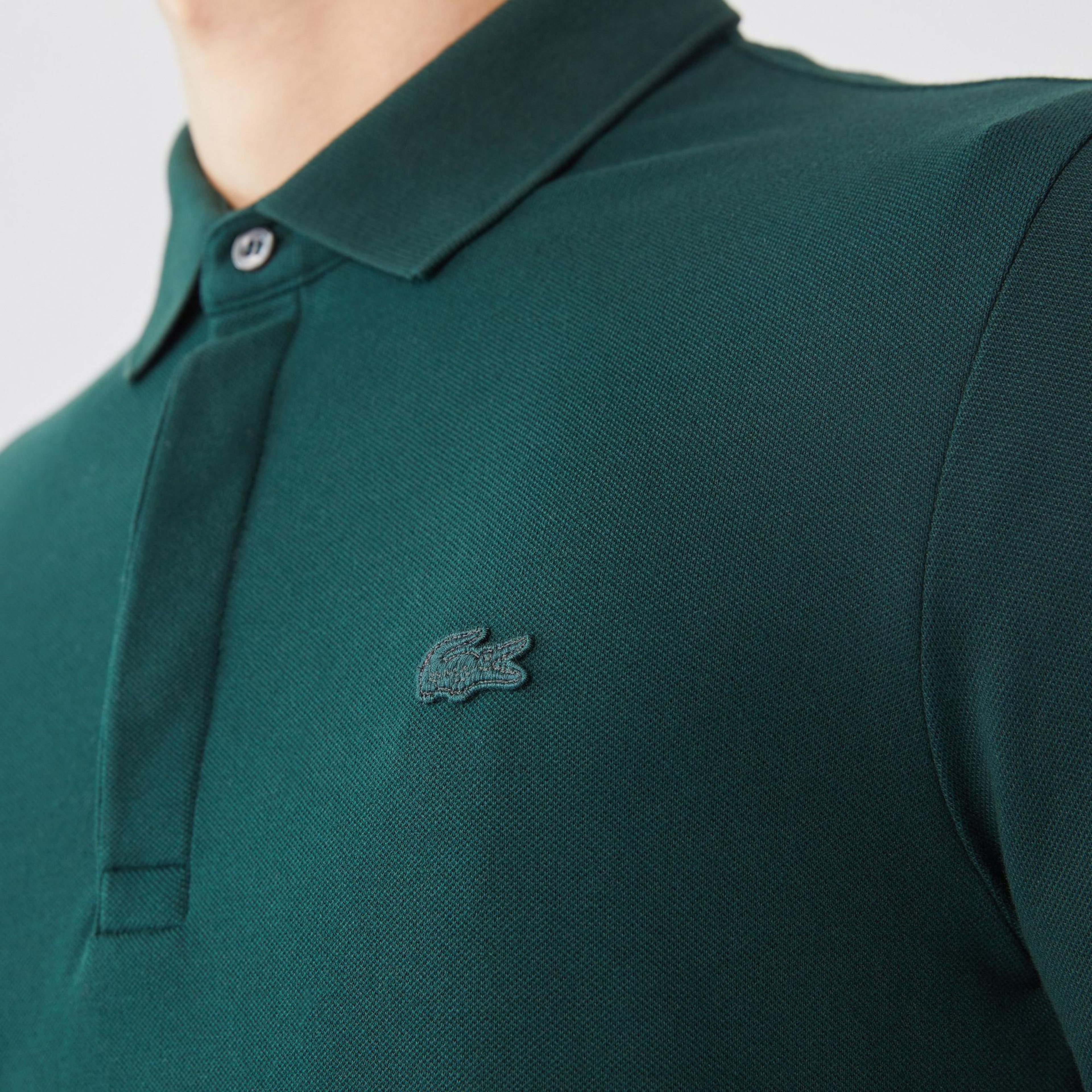Lacoste Paris Erkek Regular Fit Uzun Kollu Yeşil Polo