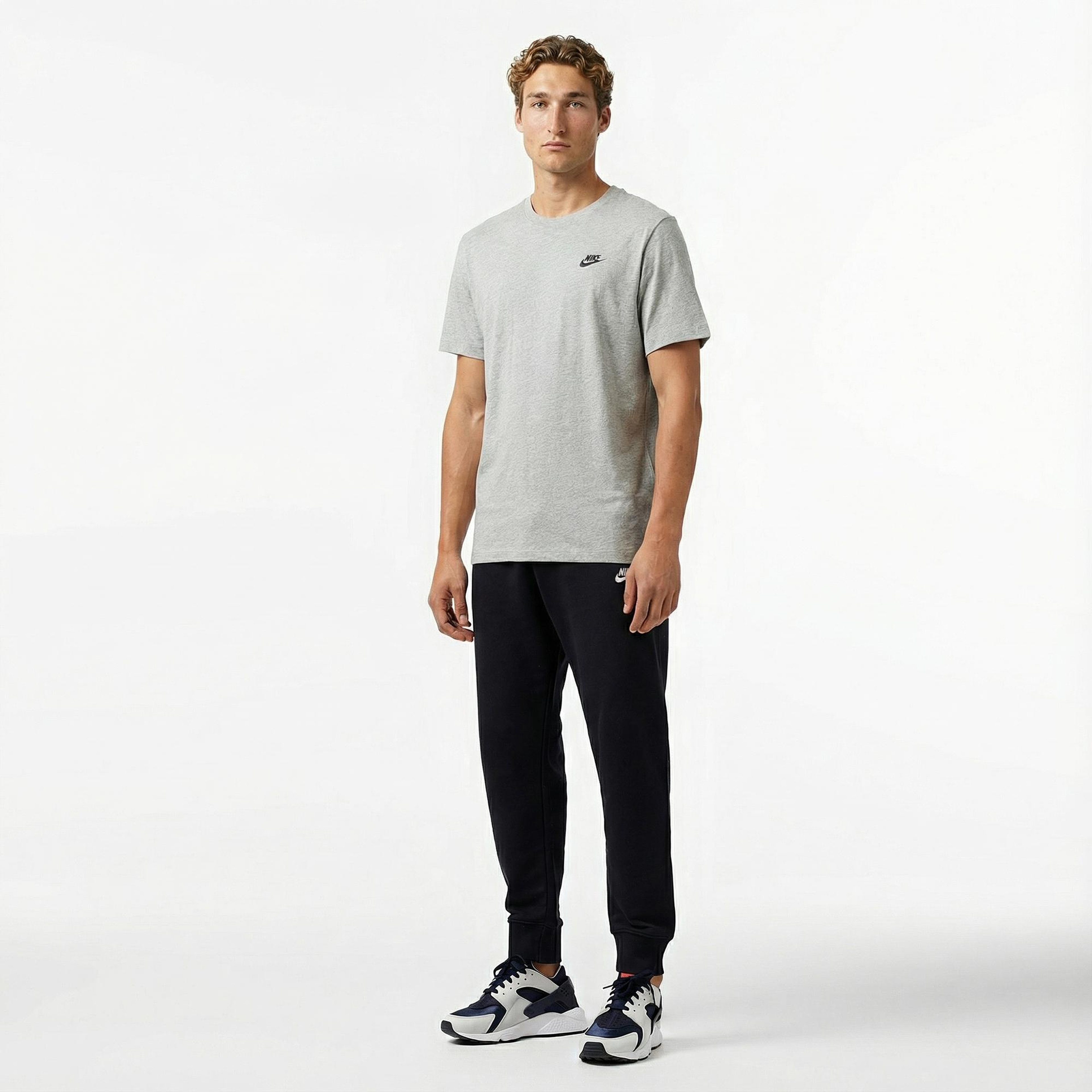 Nike Sportswear Club Erkek Gri T-Shirt
