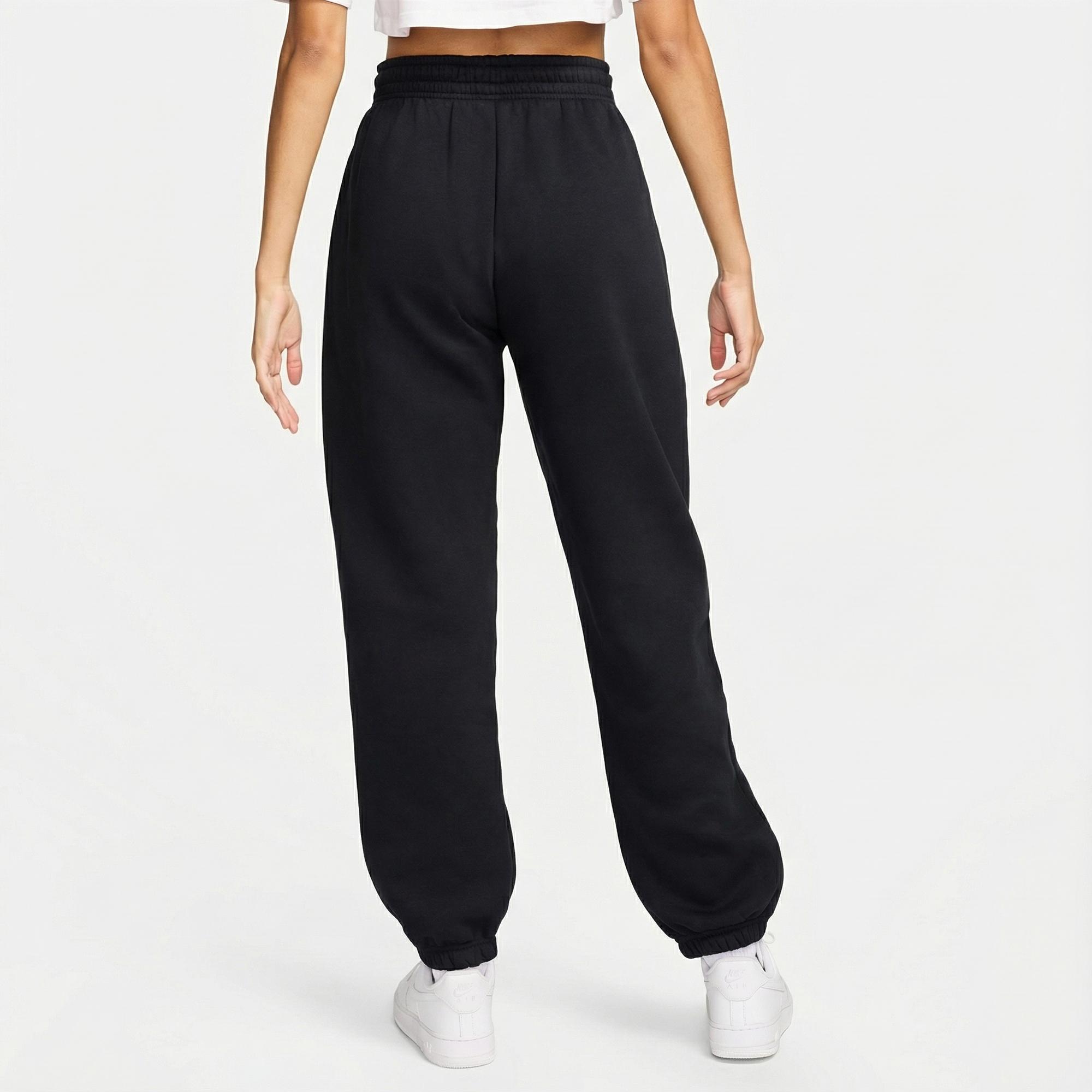 Nike Sportswear Phoenix Fleece High Rise Kadın Siyah Eşofman Altı
