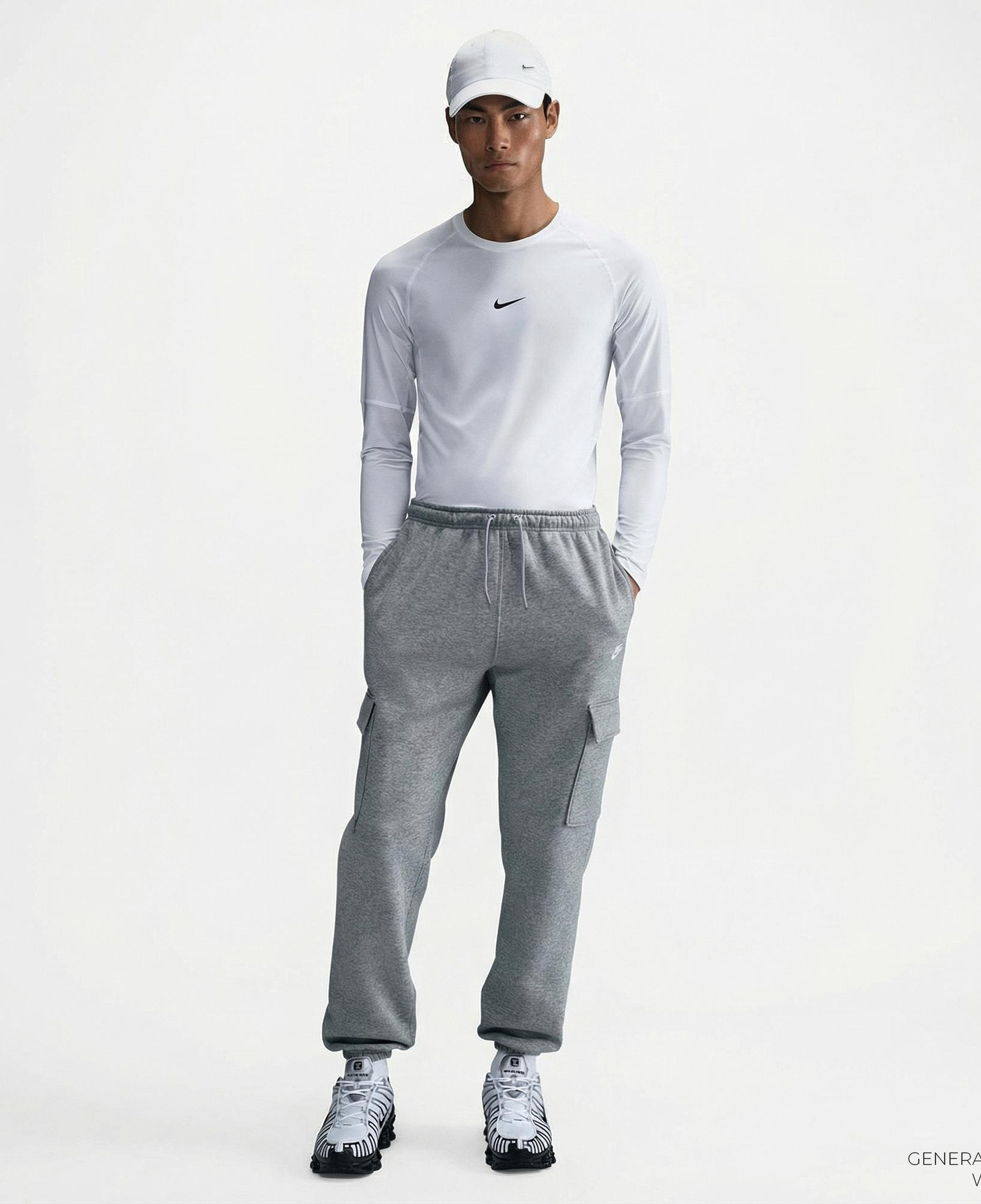 Nike Club Cargo Erkek Gri Eşofman Altı
