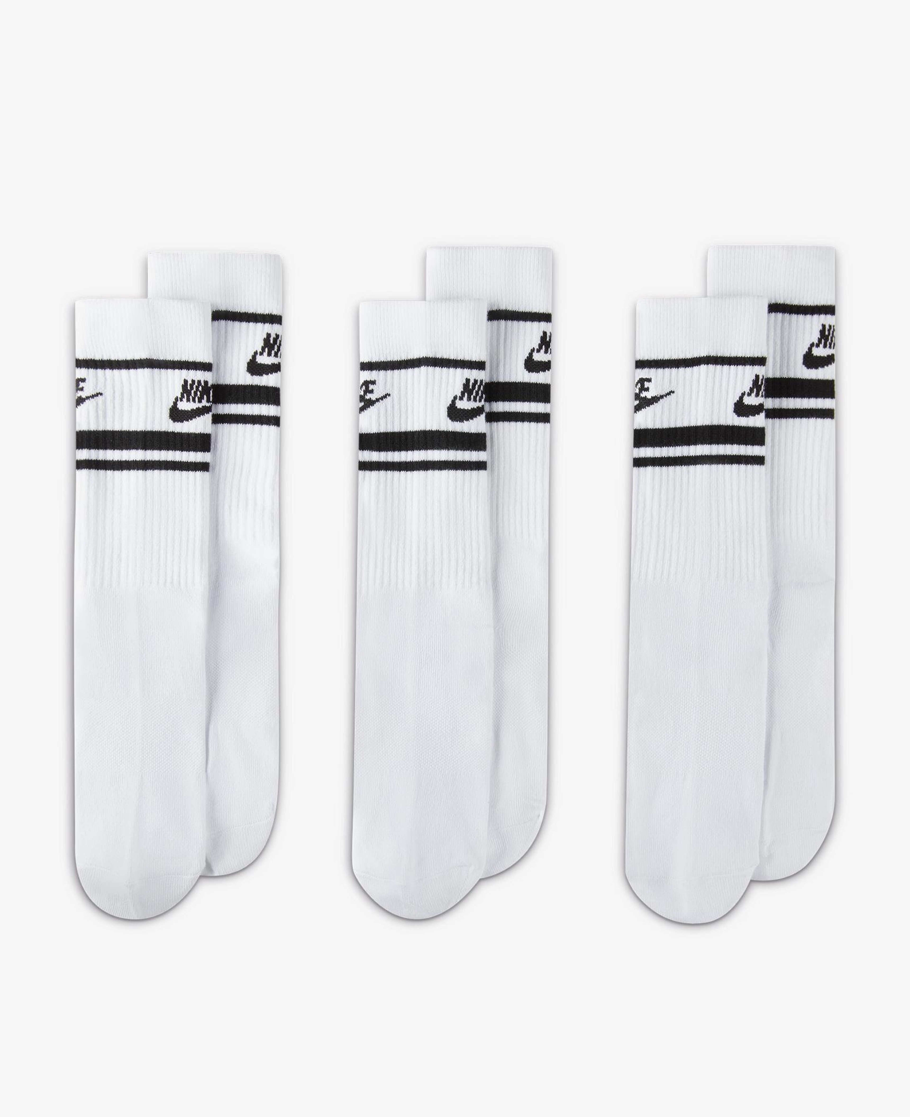 Nike Sportswear Everyday Essential Cr 3'lü Unisex Beyaz Çorap