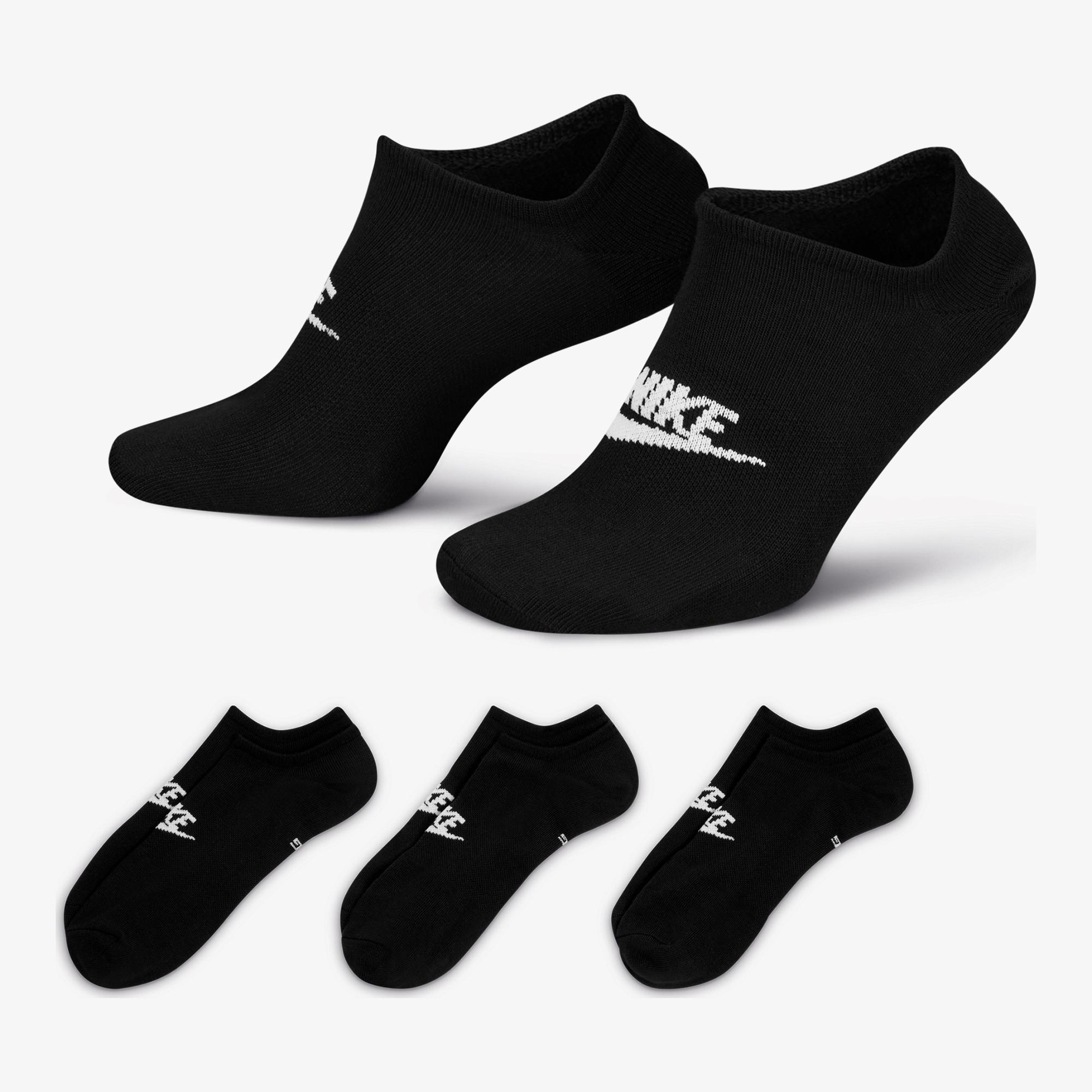 Nike Sportswear Everyday Essential Ns 3'lü Unisex Siyah Çorap