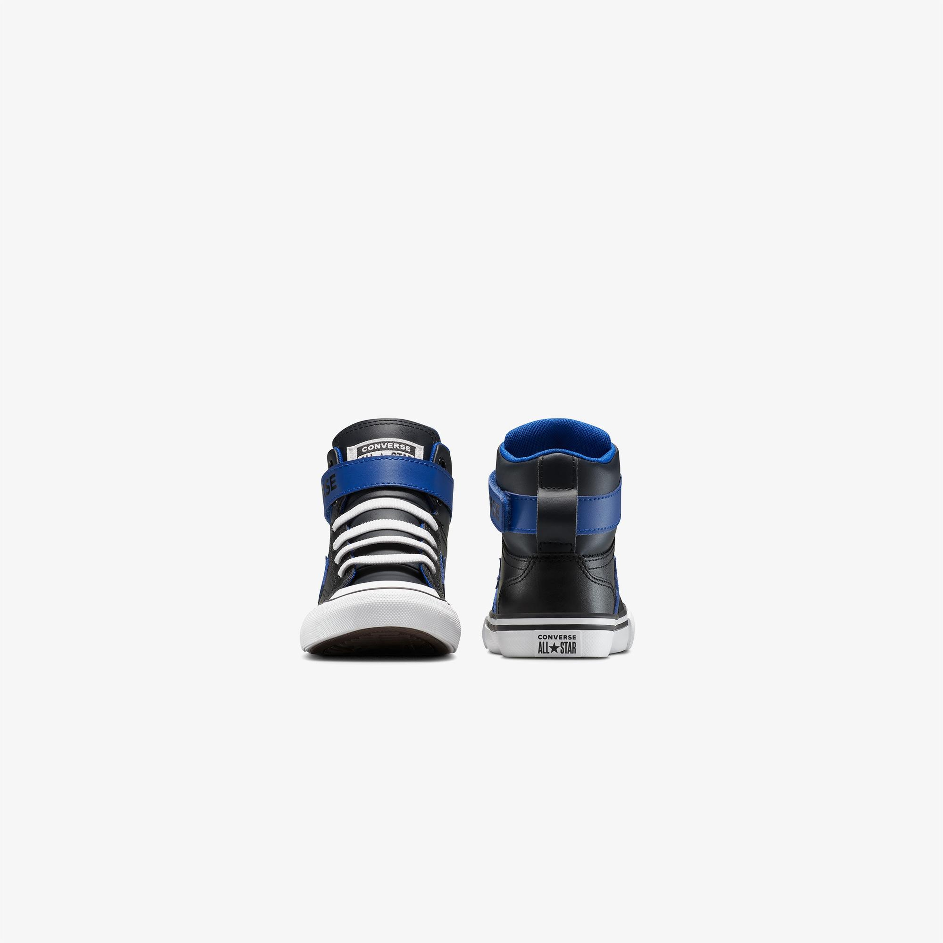 Converse Pro Blaze Strap Leather Easy On Çocuk Siyah Sneaker