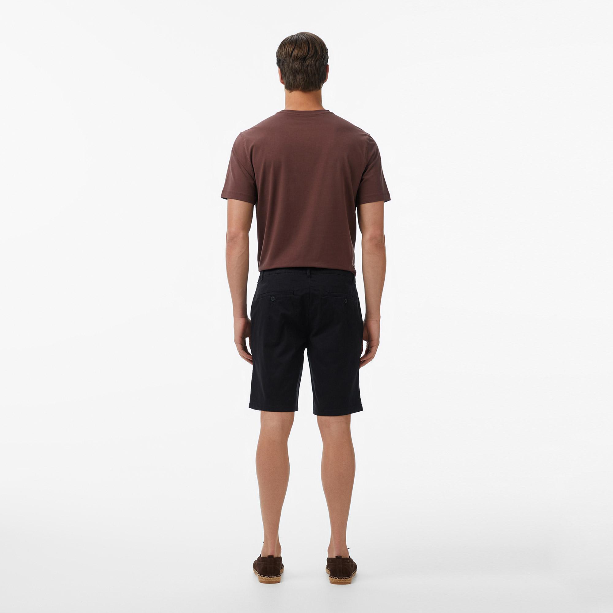 Nautica Erkek Siyah Regular Fit Chino Şort