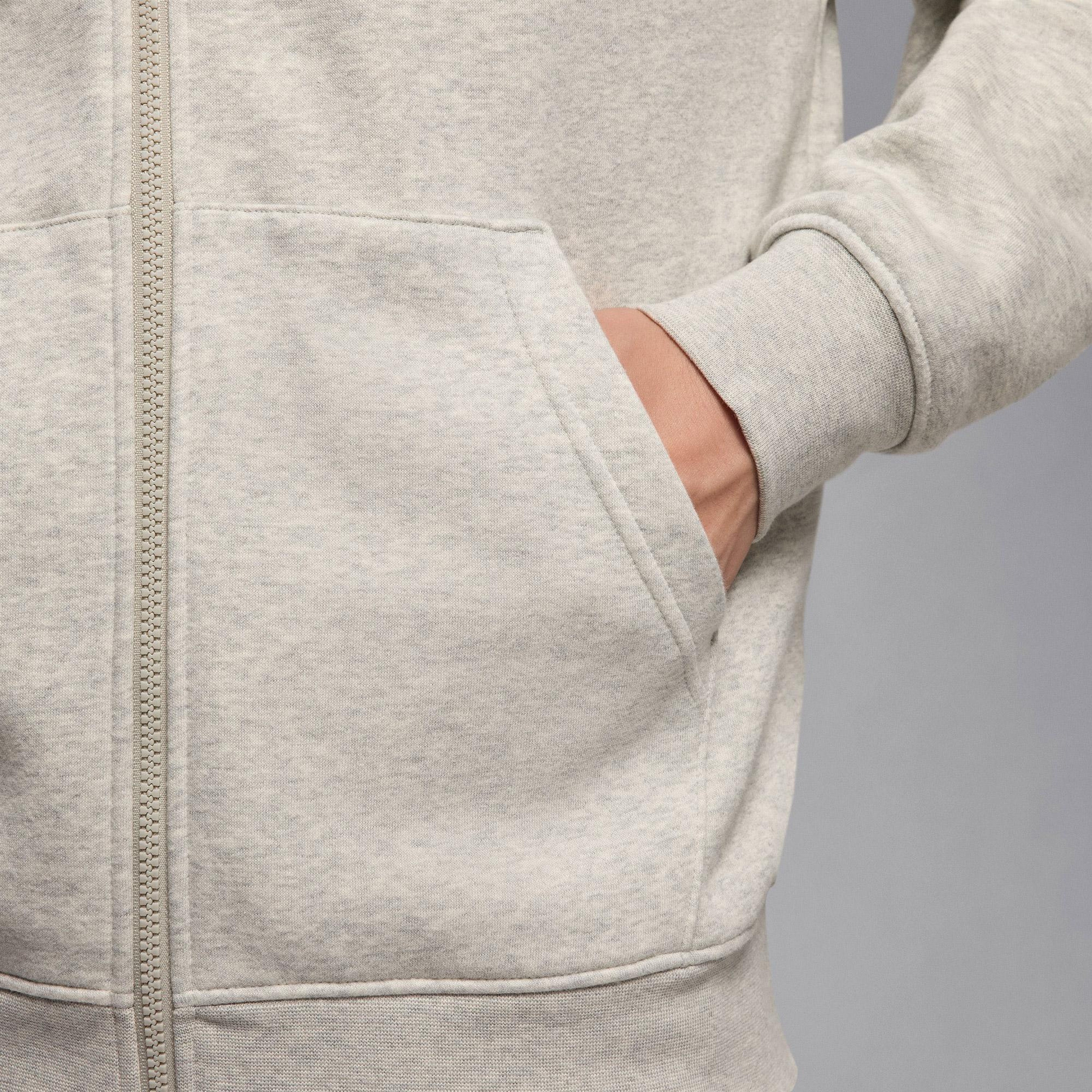 Jordan Brooklyn Fleece Erkek Gri Hoodie